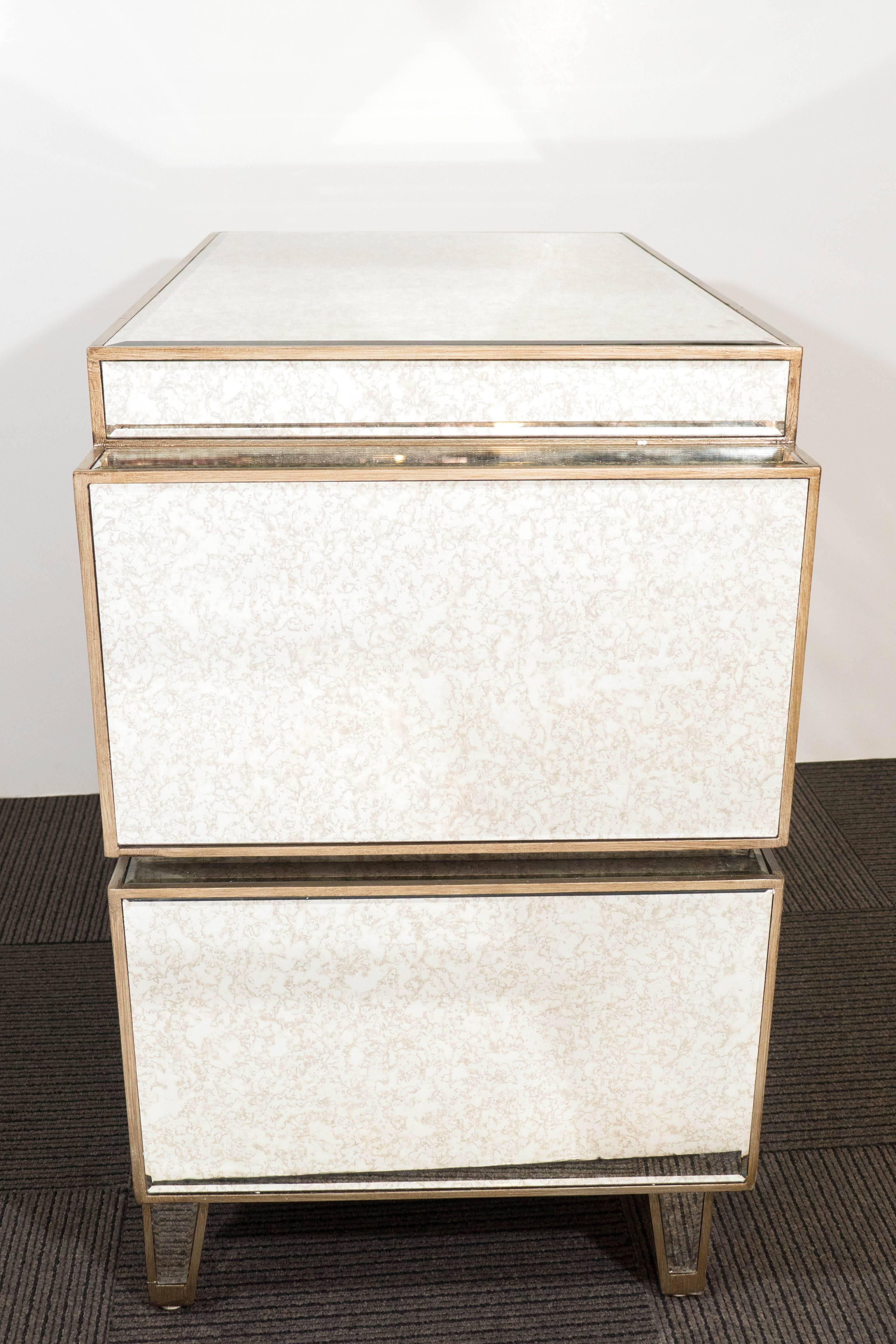 Custom-Made Hollywood Regency Style Night Stands 2