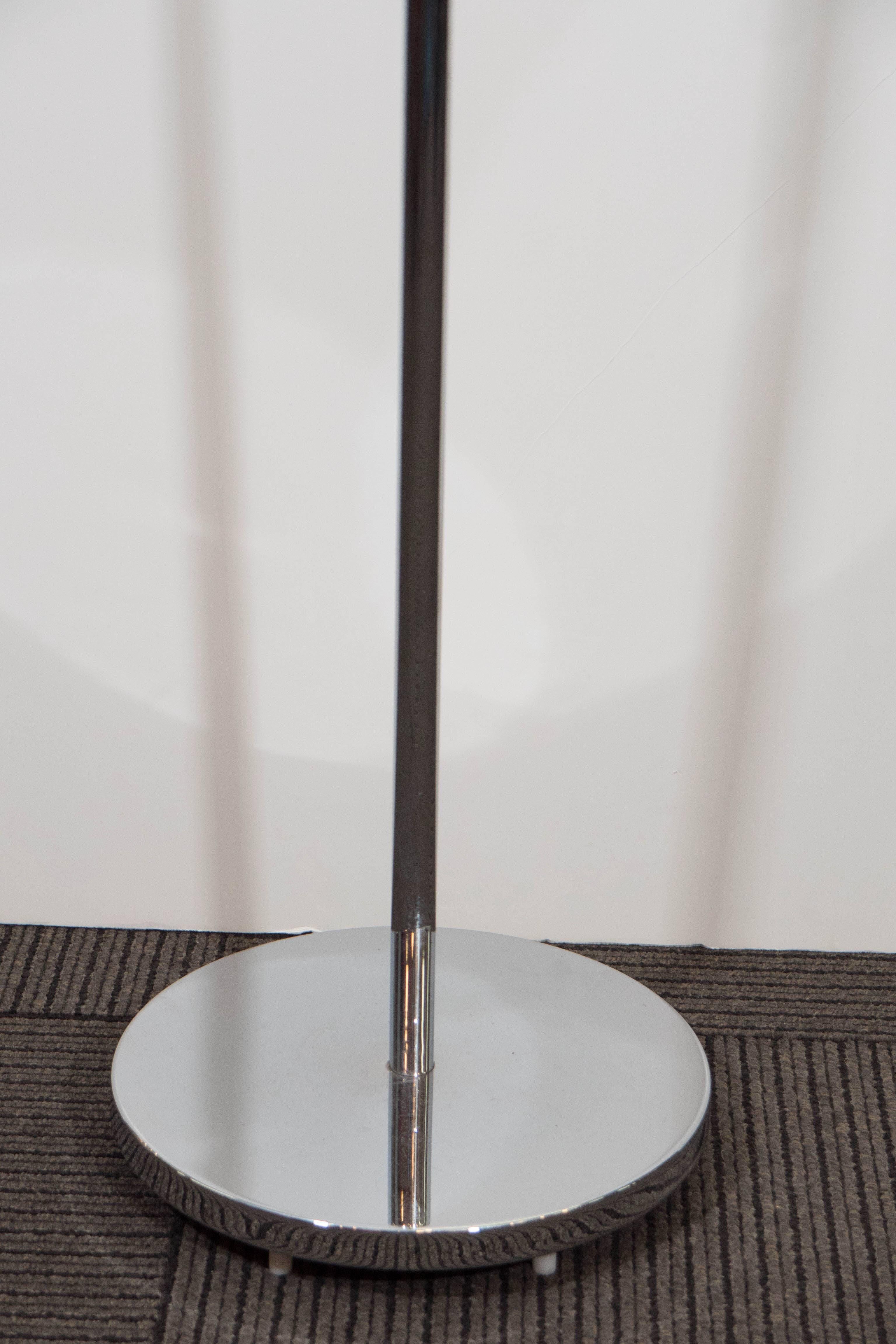 American Casella Adjustable Reading Floor Lamp in Chrome