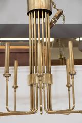 Hart Associates Brass Chandelier in the Manner of Tommi Parzinger