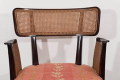 Set of Six Edward Wormley Dining Room Chairs with Caning for Dunbar