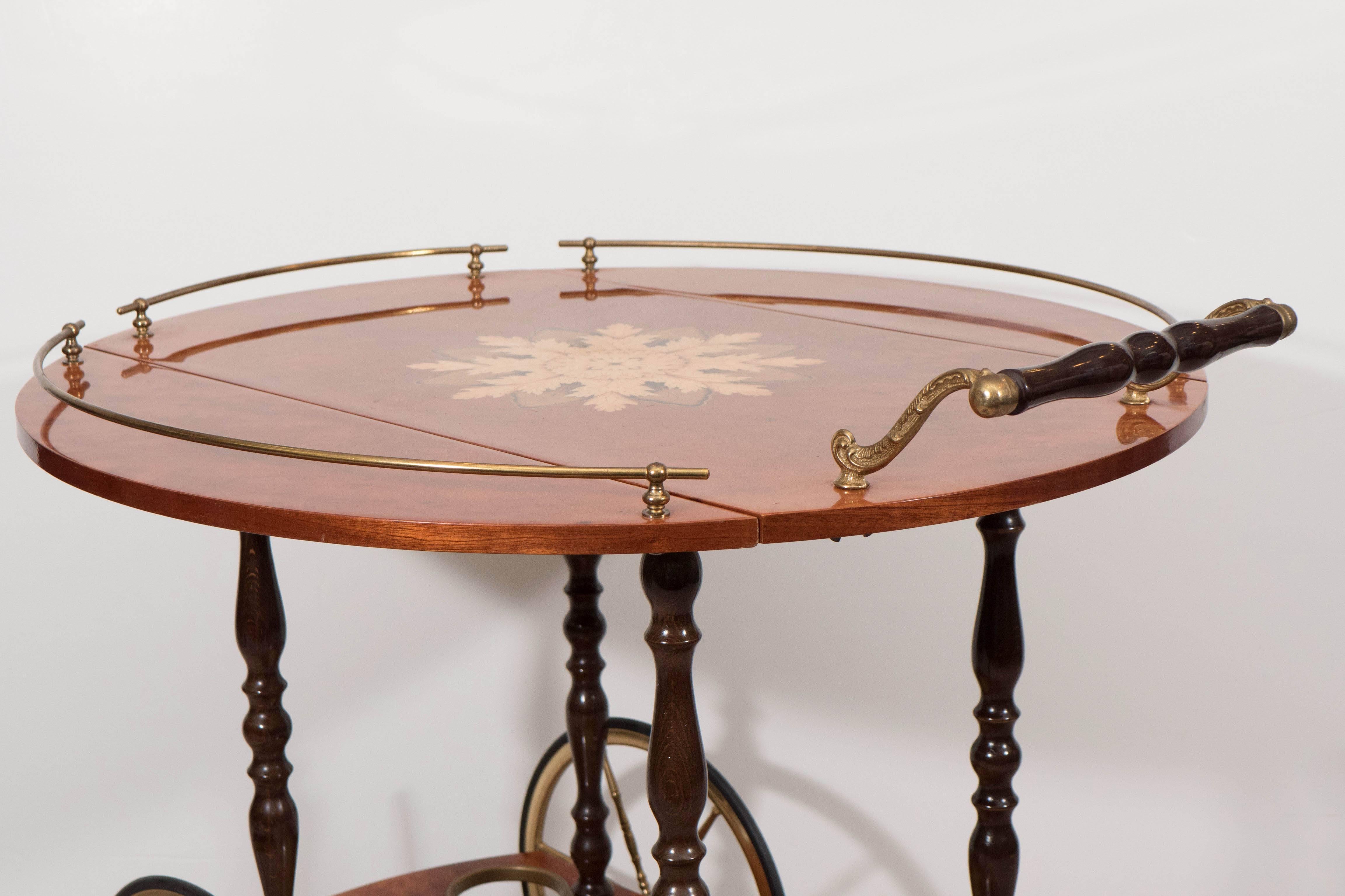 vintage italian bar cart