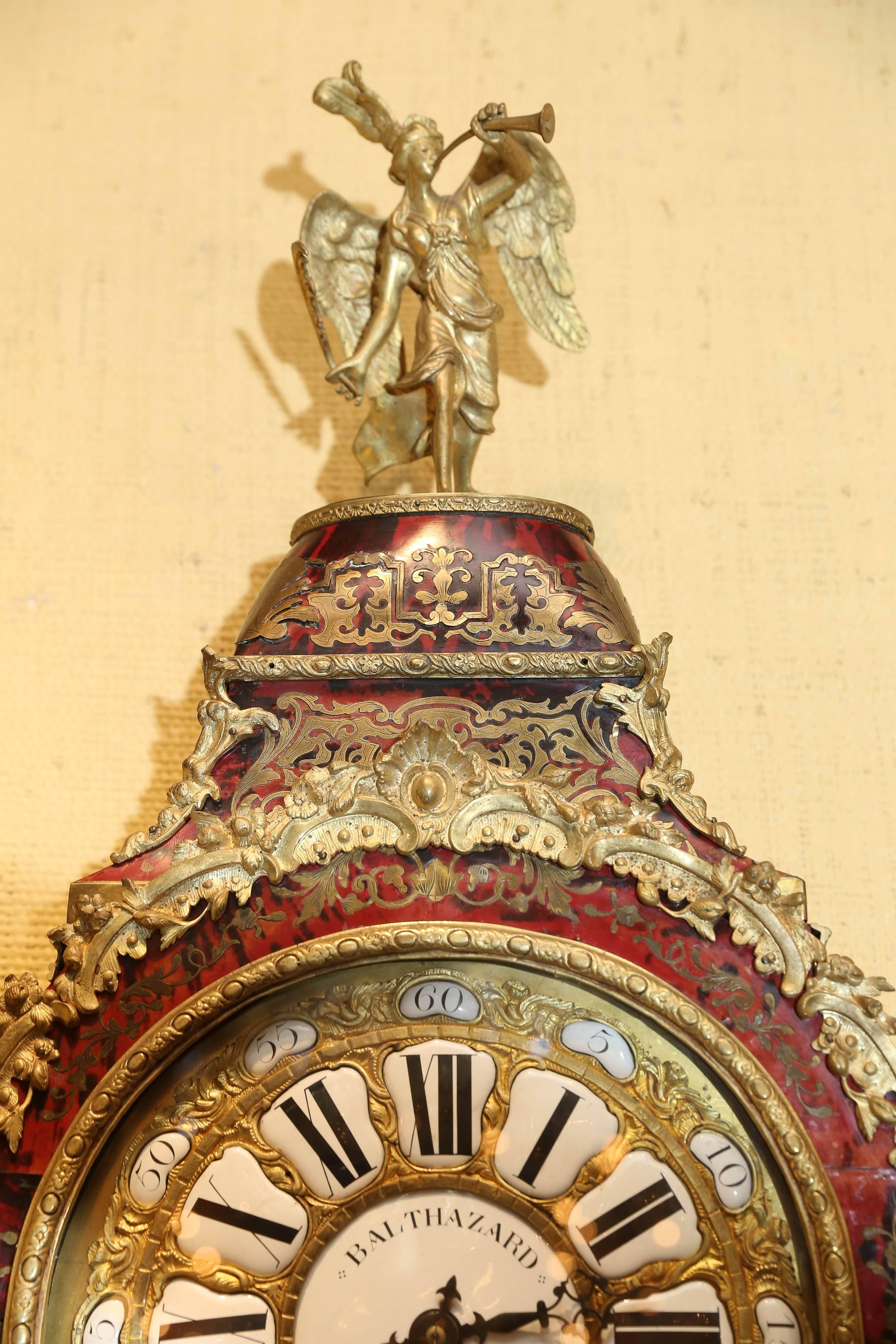 French Large Louis XV Style Bracket Clock 19th Century