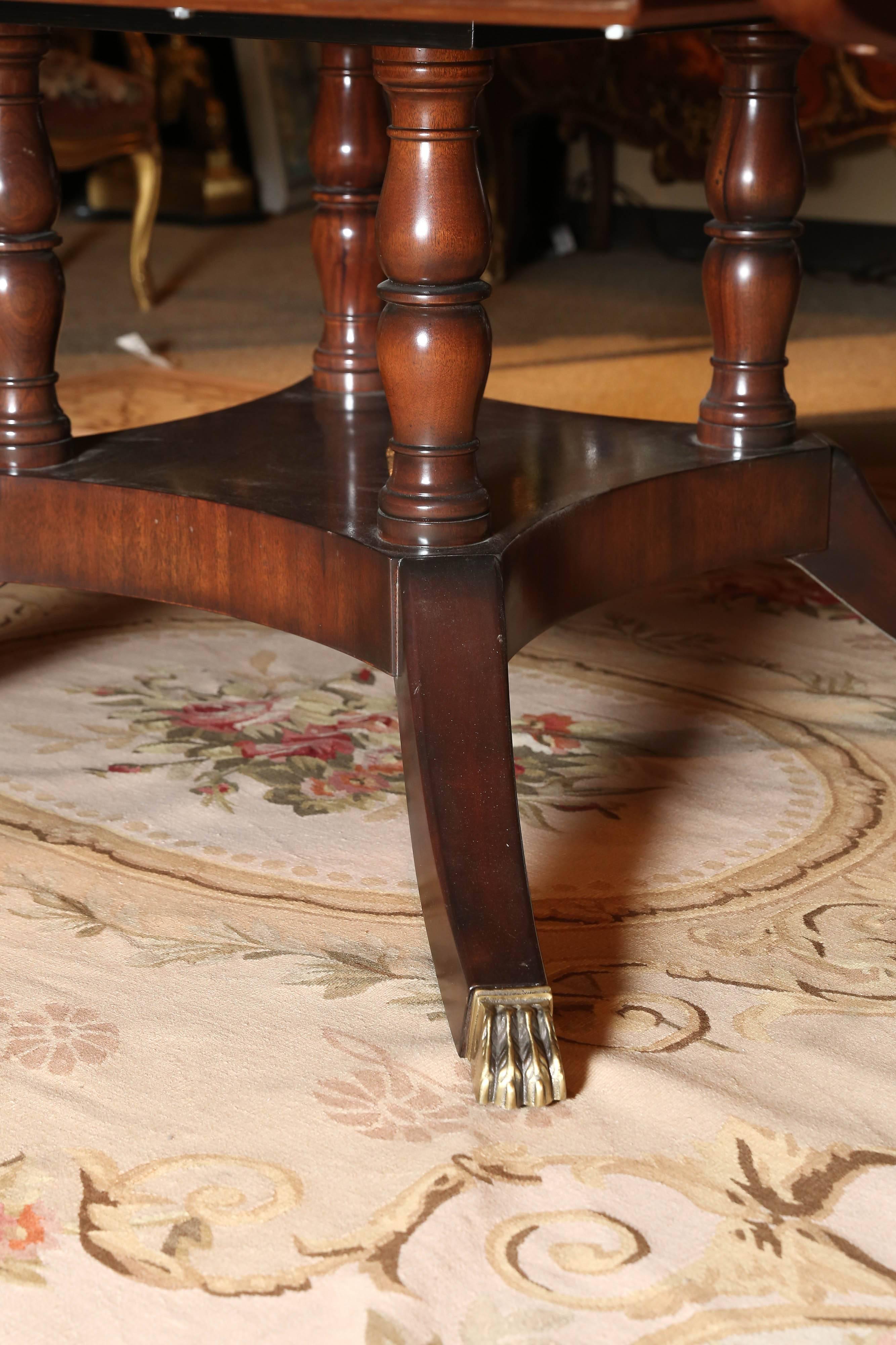 Custom Made Extra Wide Round Dining Table In Good Condition In Houston, TX