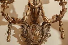 19 th century bronze Dore french sconces