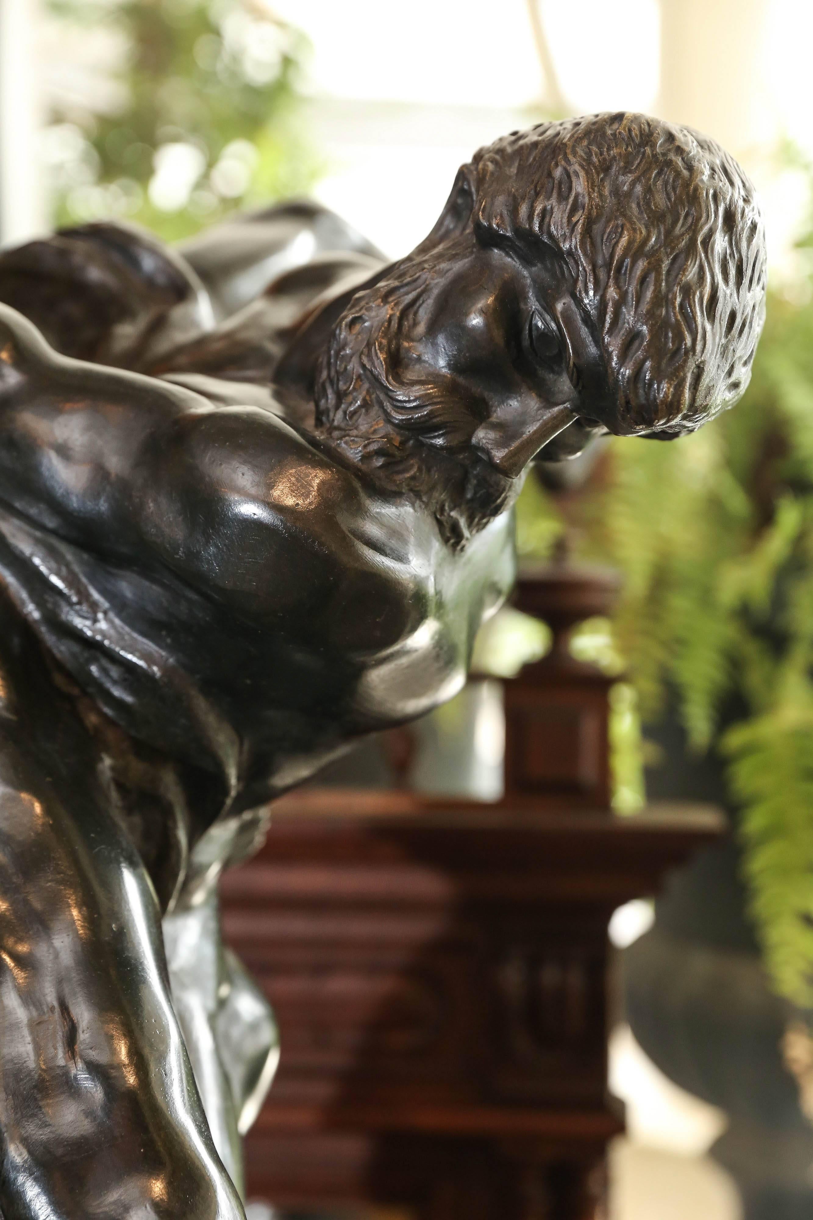 Sculpture en bronze des Olympians de Jef Lambeaux Excellent état - En vente à Houston, TX