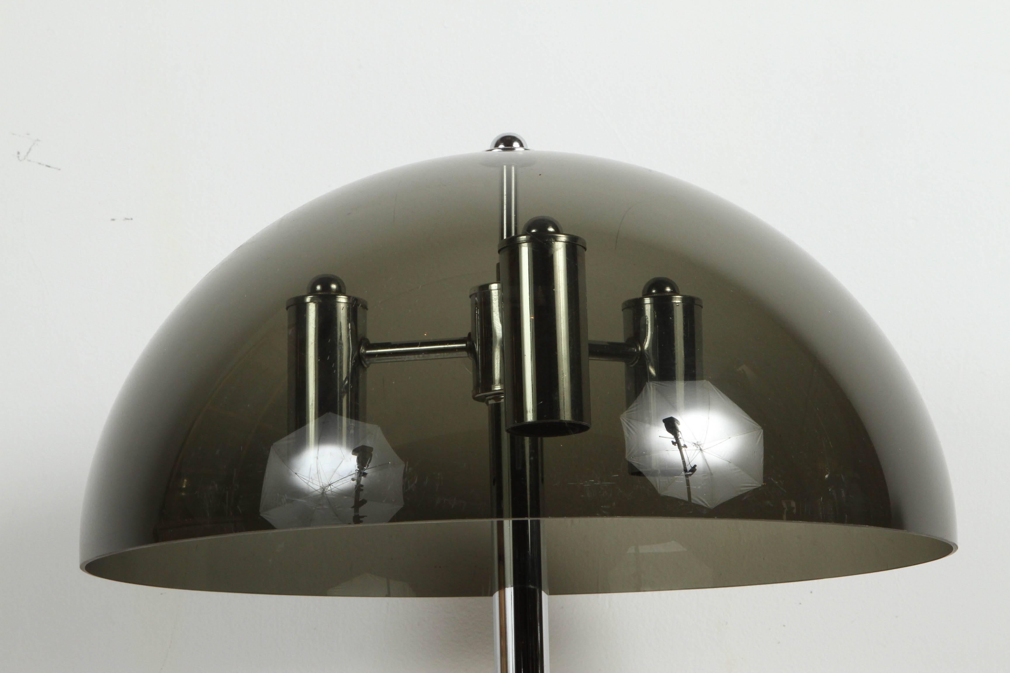 Mid-Century Modern Lucite and Chrome Table Lamp