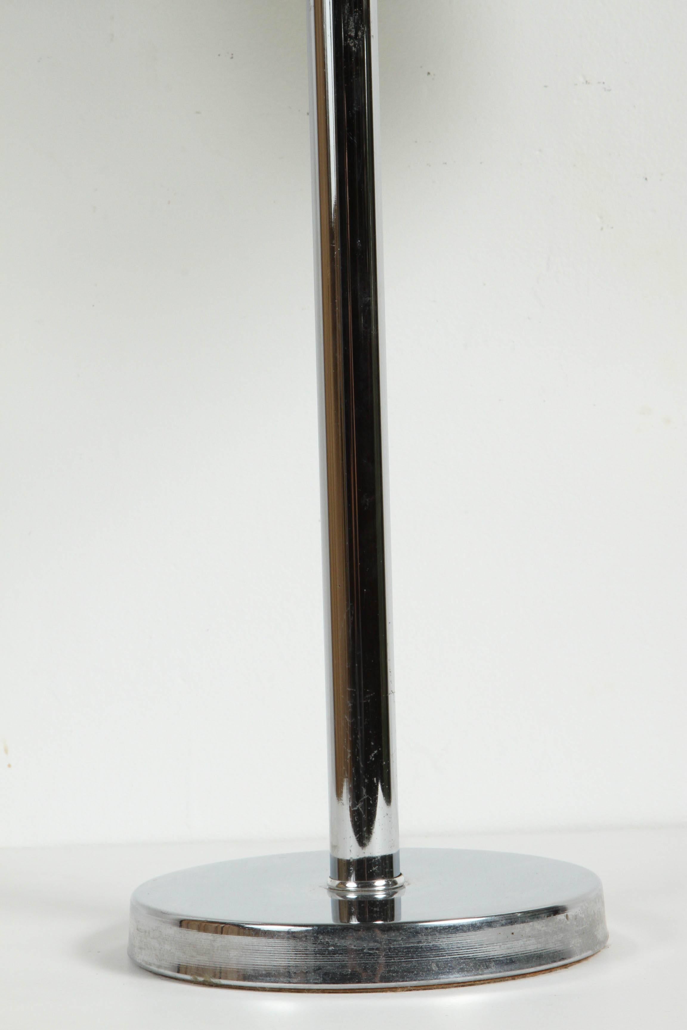 American Lucite and Chrome Table Lamp