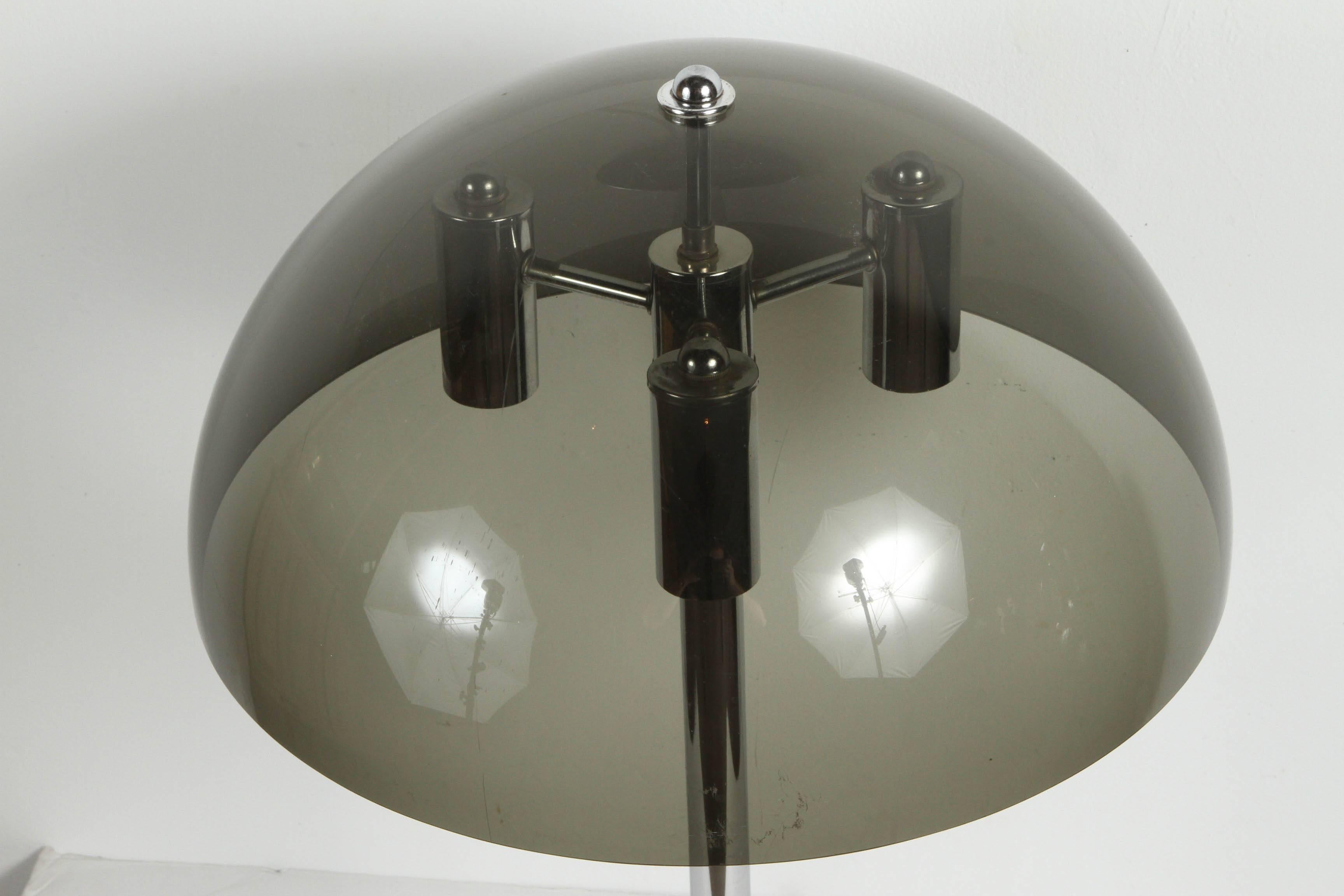 Lucite and Chrome Table Lamp 1