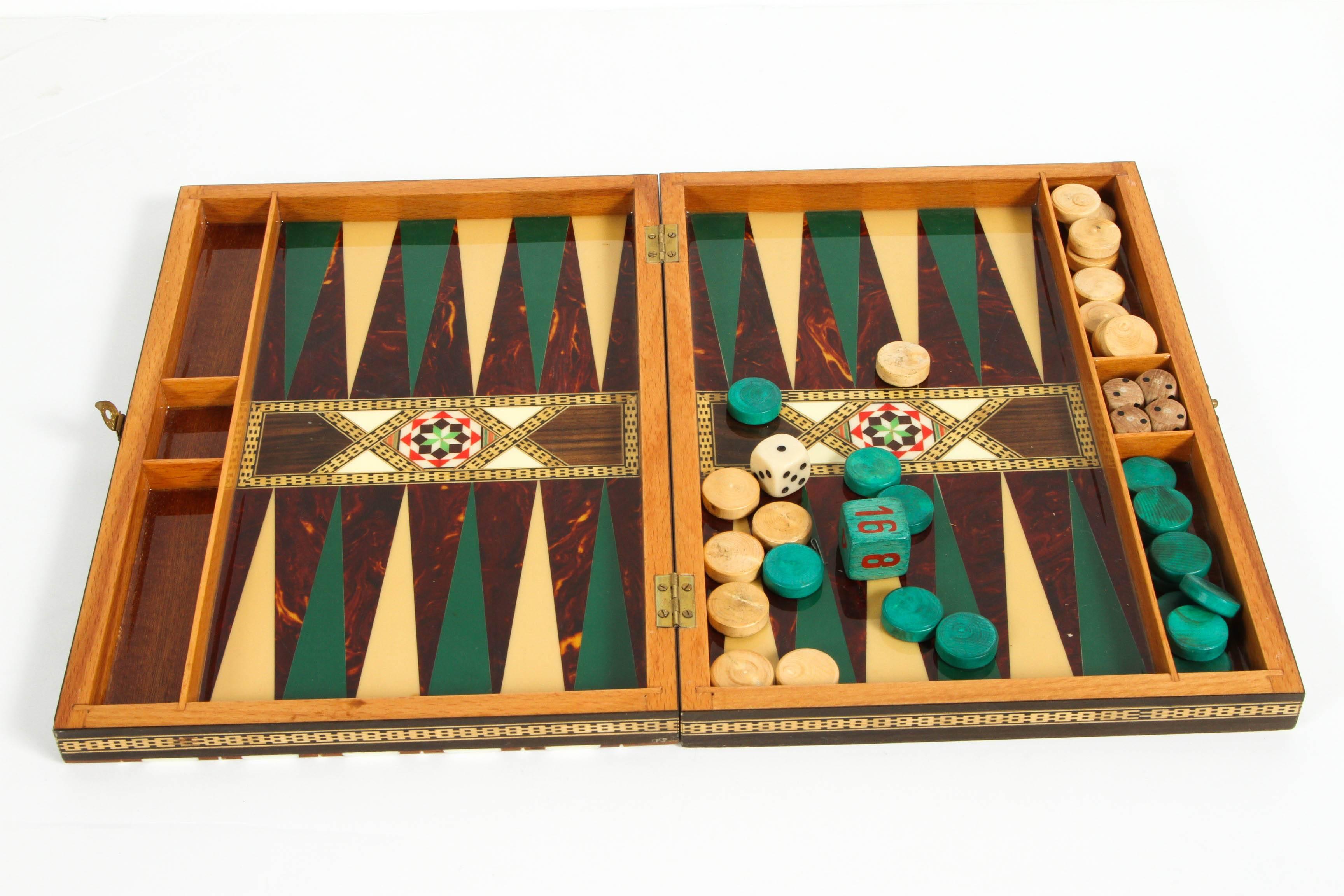 syrian backgammon set