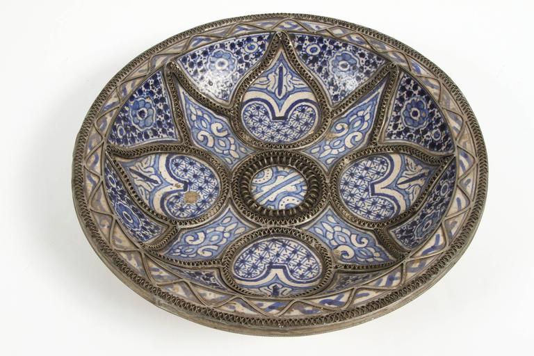 Large Decorative Ceramic Plates from Fez at 1stDibs