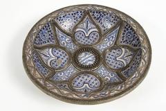 Large Decorative Ceramic Plates from Fez