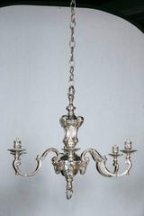 French Silver Plate Chandelier