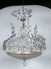 French Silver Plate Chandelier