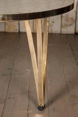 1960s Mosaic Coffee Table with Brass Base