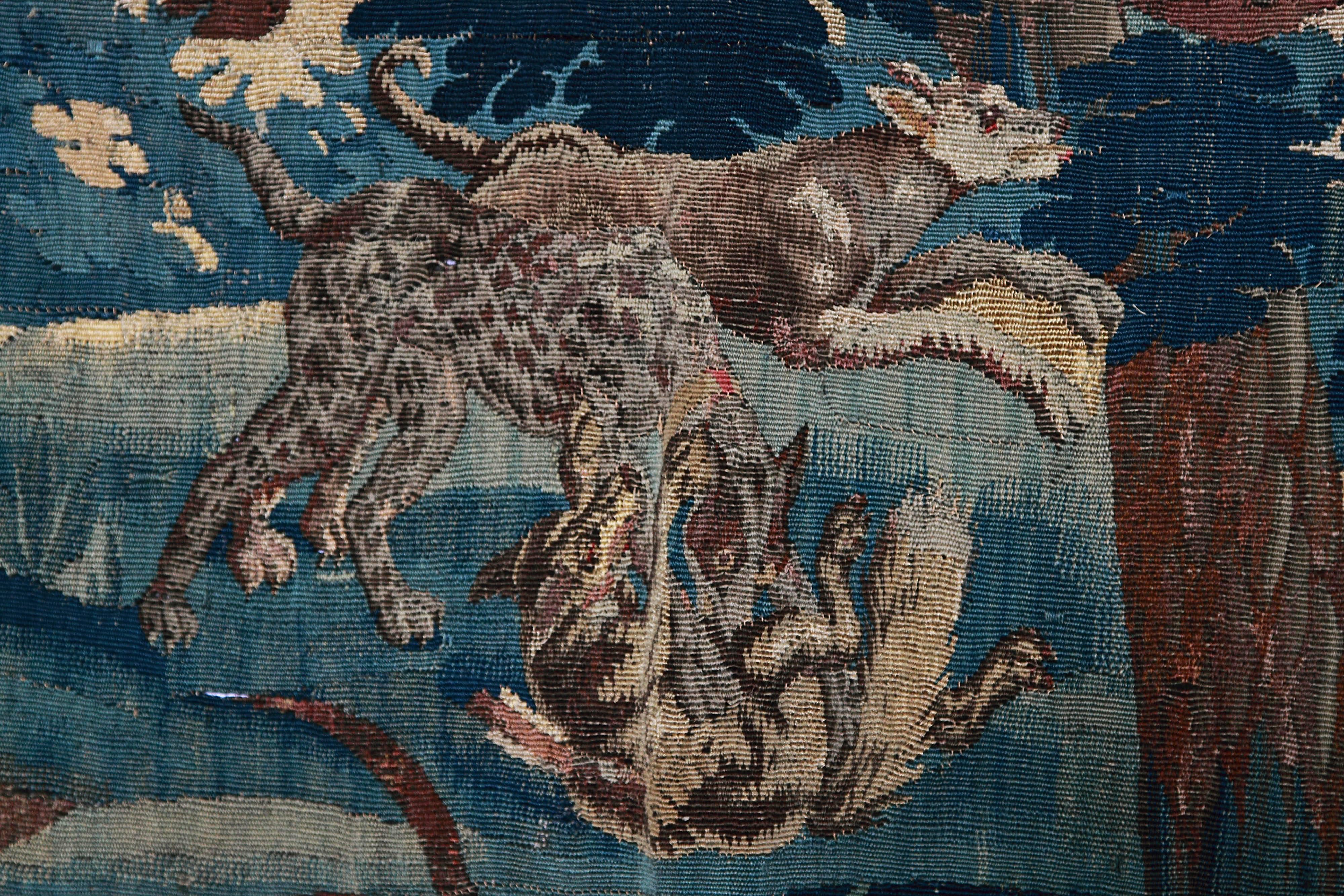 18th Century Aubusson Tapestry Featuring Diana, Goddess of the Hunt In Excellent Condition In Dallas, TX