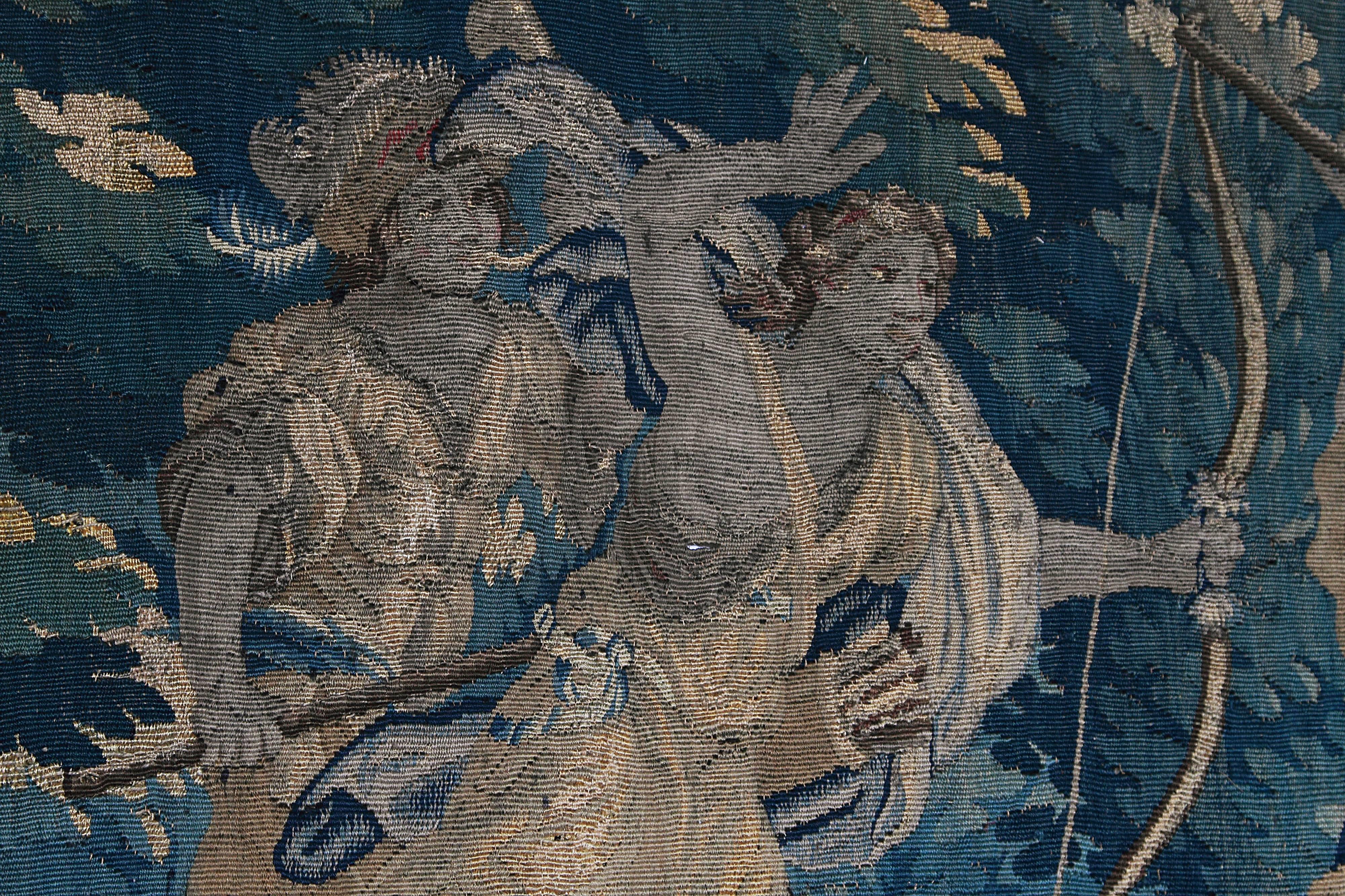 18th Century Aubusson Tapestry Featuring Diana, Goddess of the Hunt 3