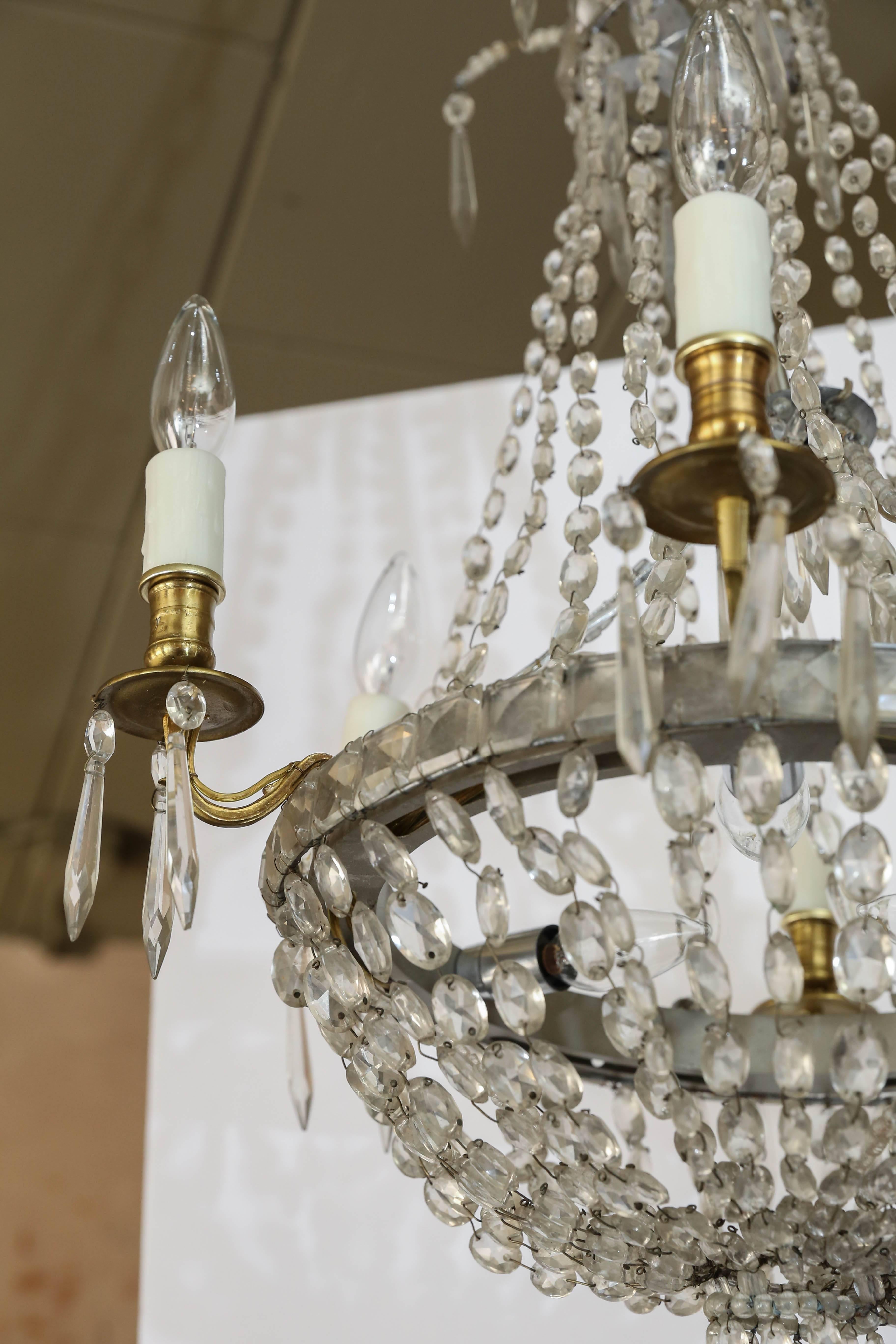 Empire Style Chandelier In Excellent Condition In Houston, TX