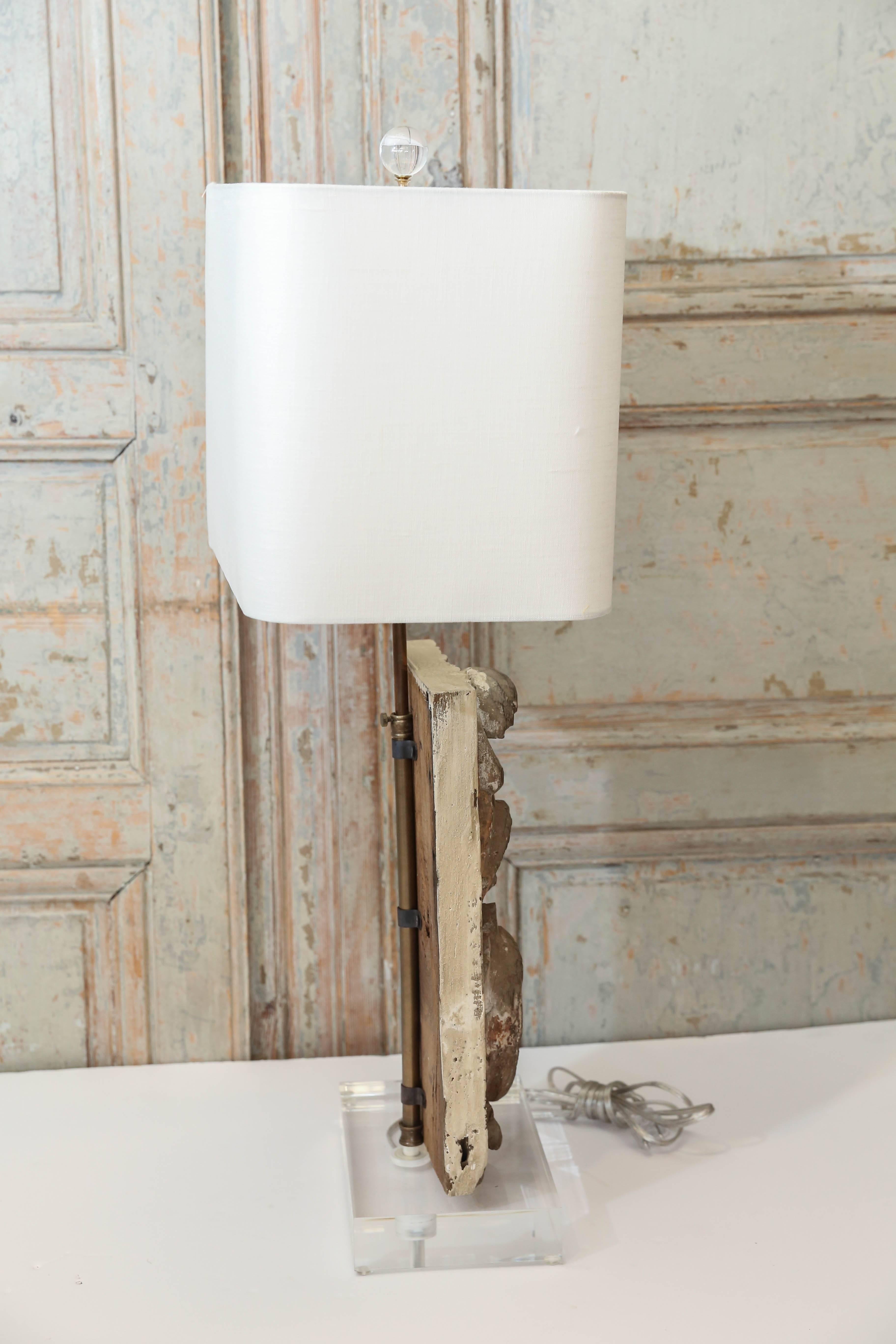 French Architectural Fragment Lamp