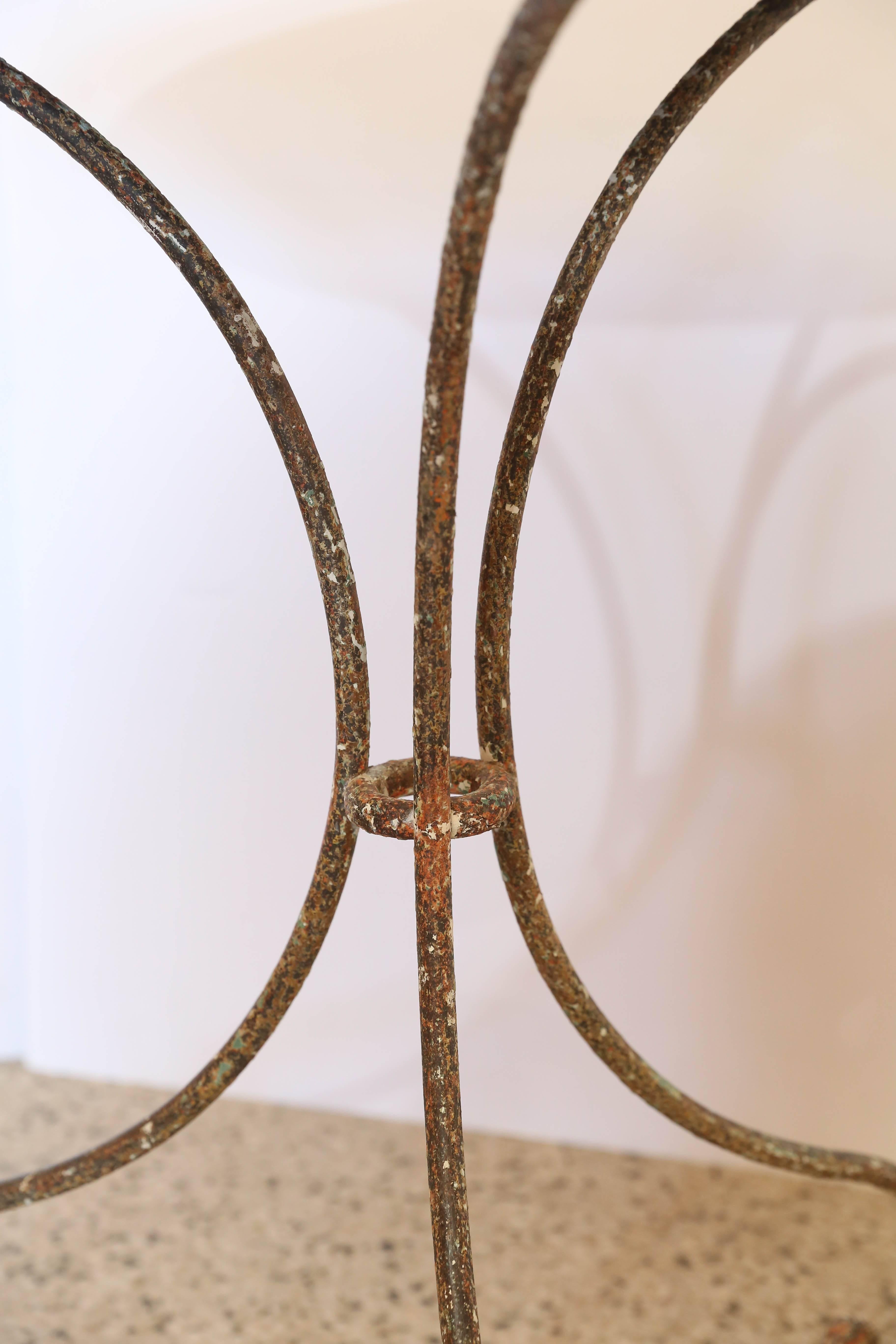 Mid-20th Century French iron Garden Table