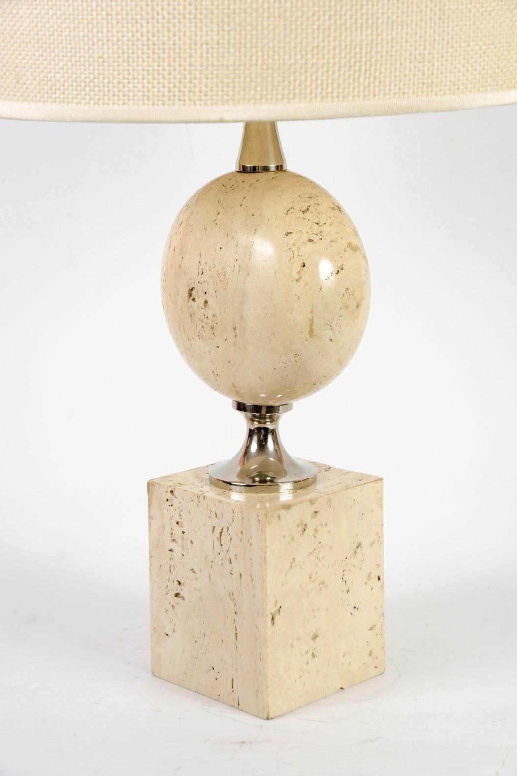 Late 20th Century 1970s Stone Lamp by Maison Barbier