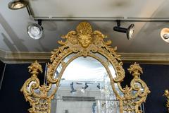 Large Provencal Giltwood Mirror Early XVIII Century