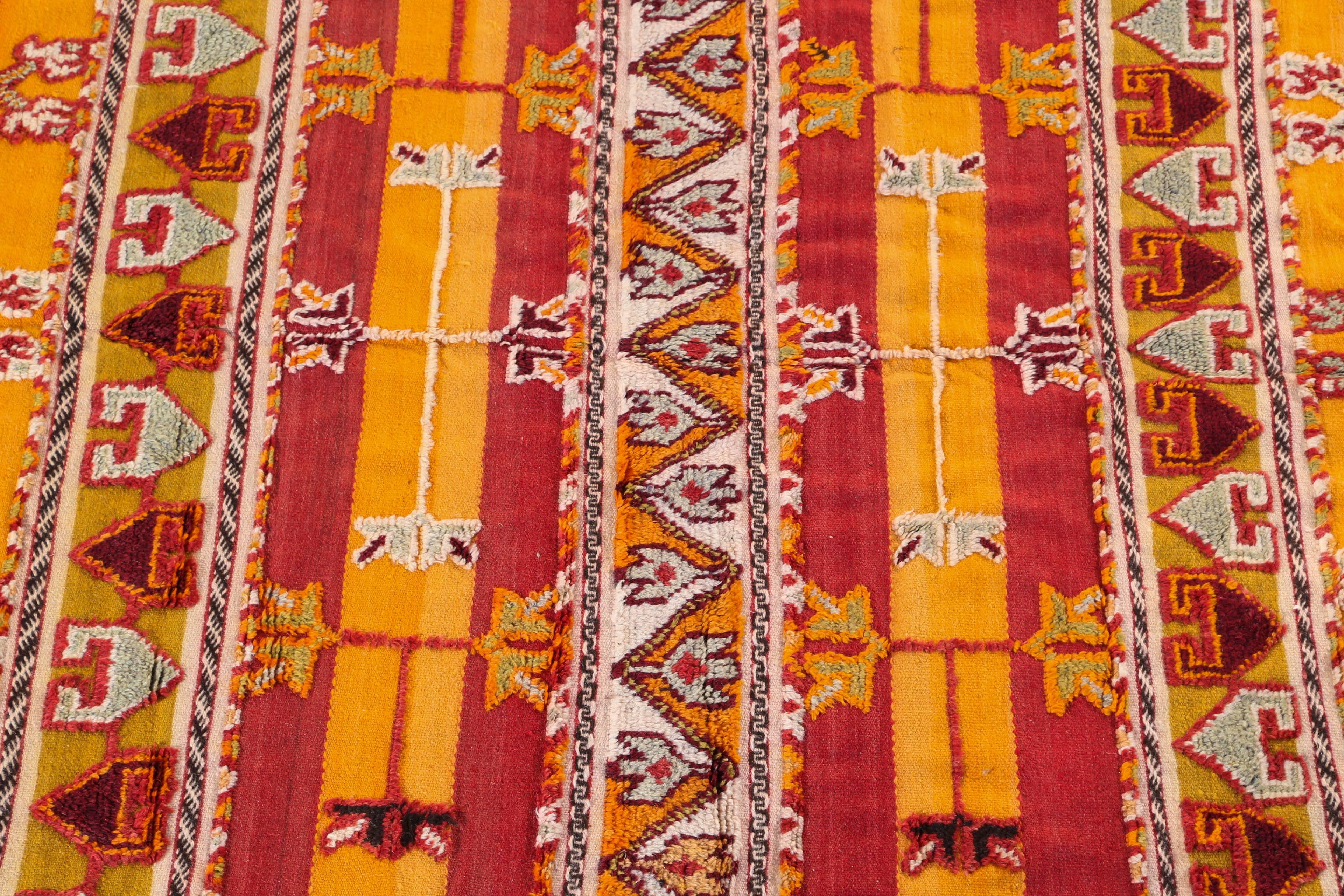 Bohemian Moroccan Vintage Tribal Rug - 4