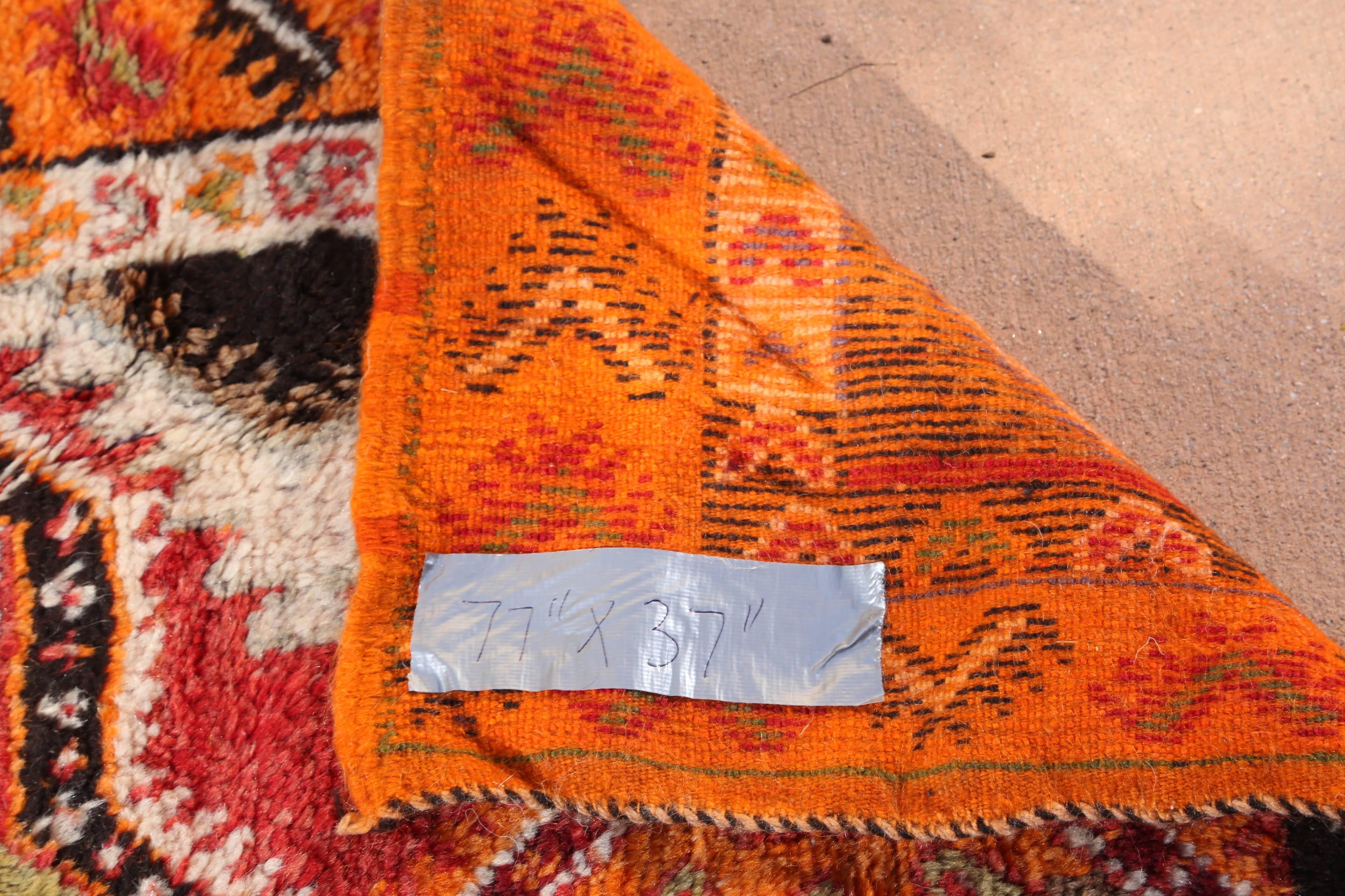 Vintage Moroccan Tribal Rug 1