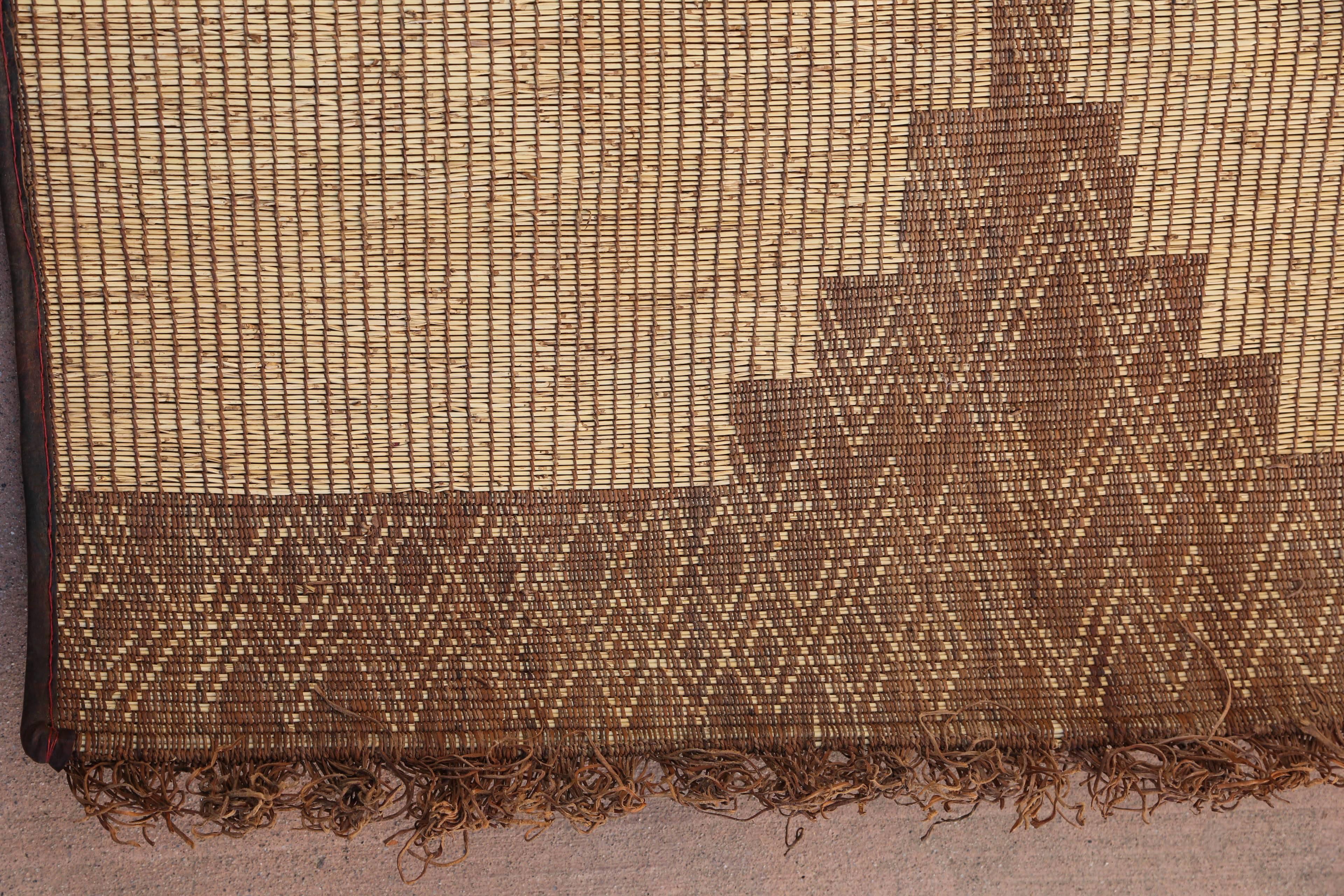 Moroccan Tribal Tuareg Leather Rug, North Africa 2