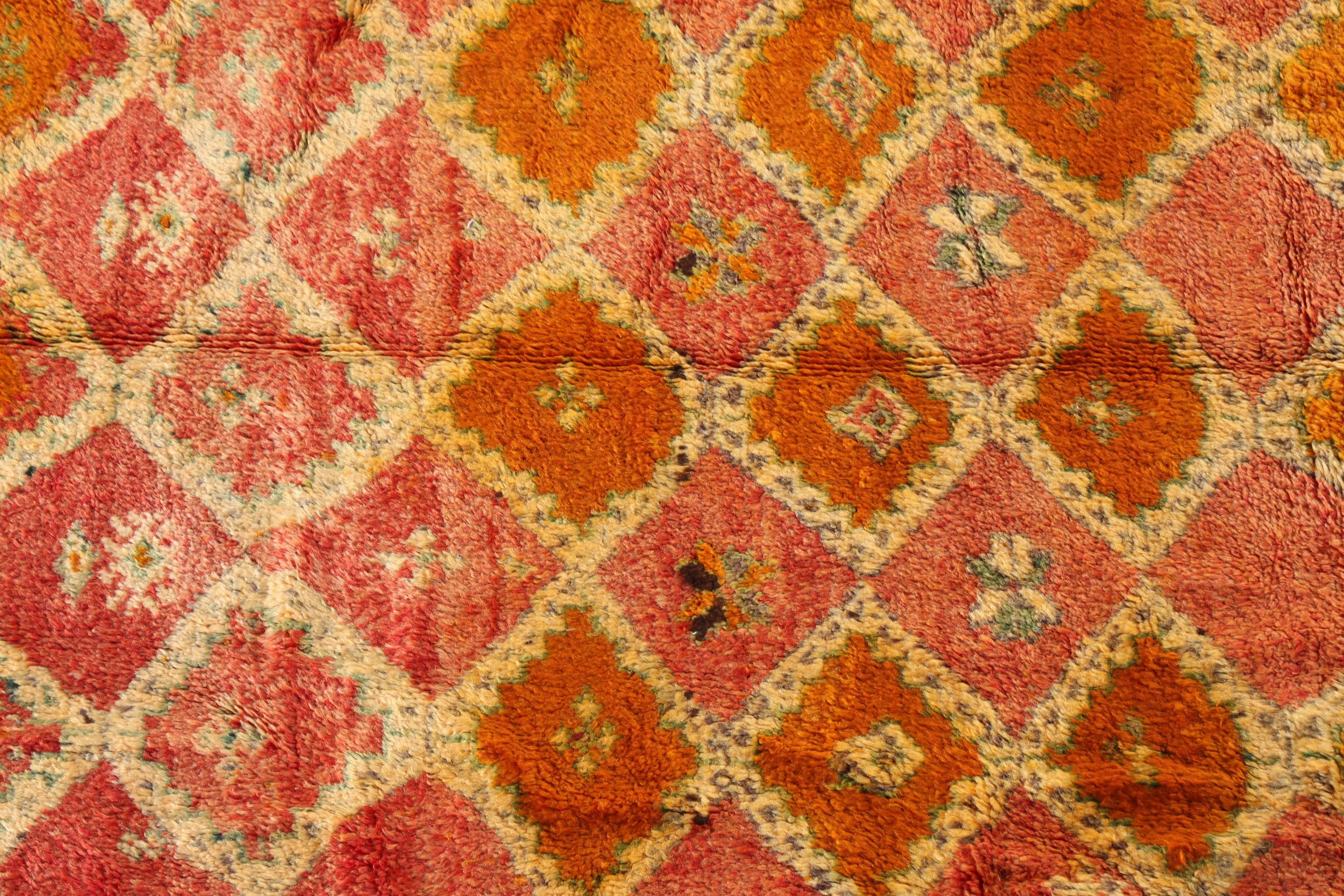 Bohemian Moroccan Vintage Berber Rug
