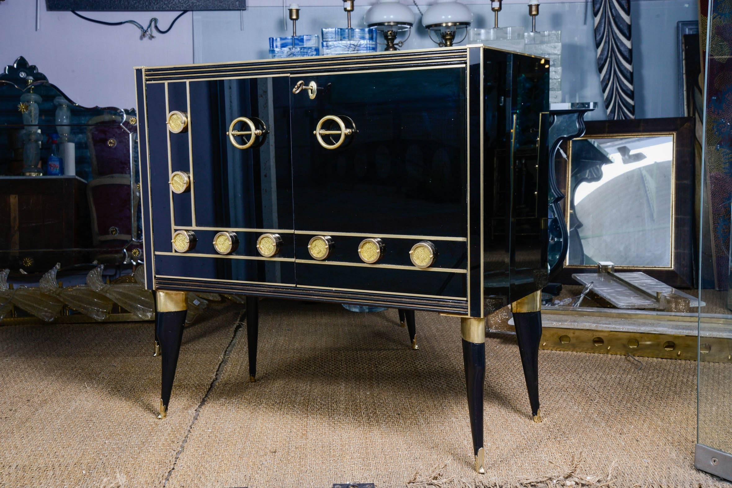 Pair of Buffets in Tinted Glass 2