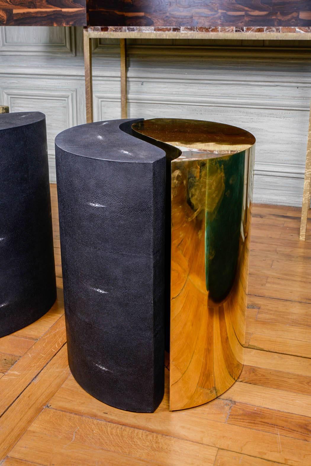 Pair of Yin and Yang Pedestals For Sale 2