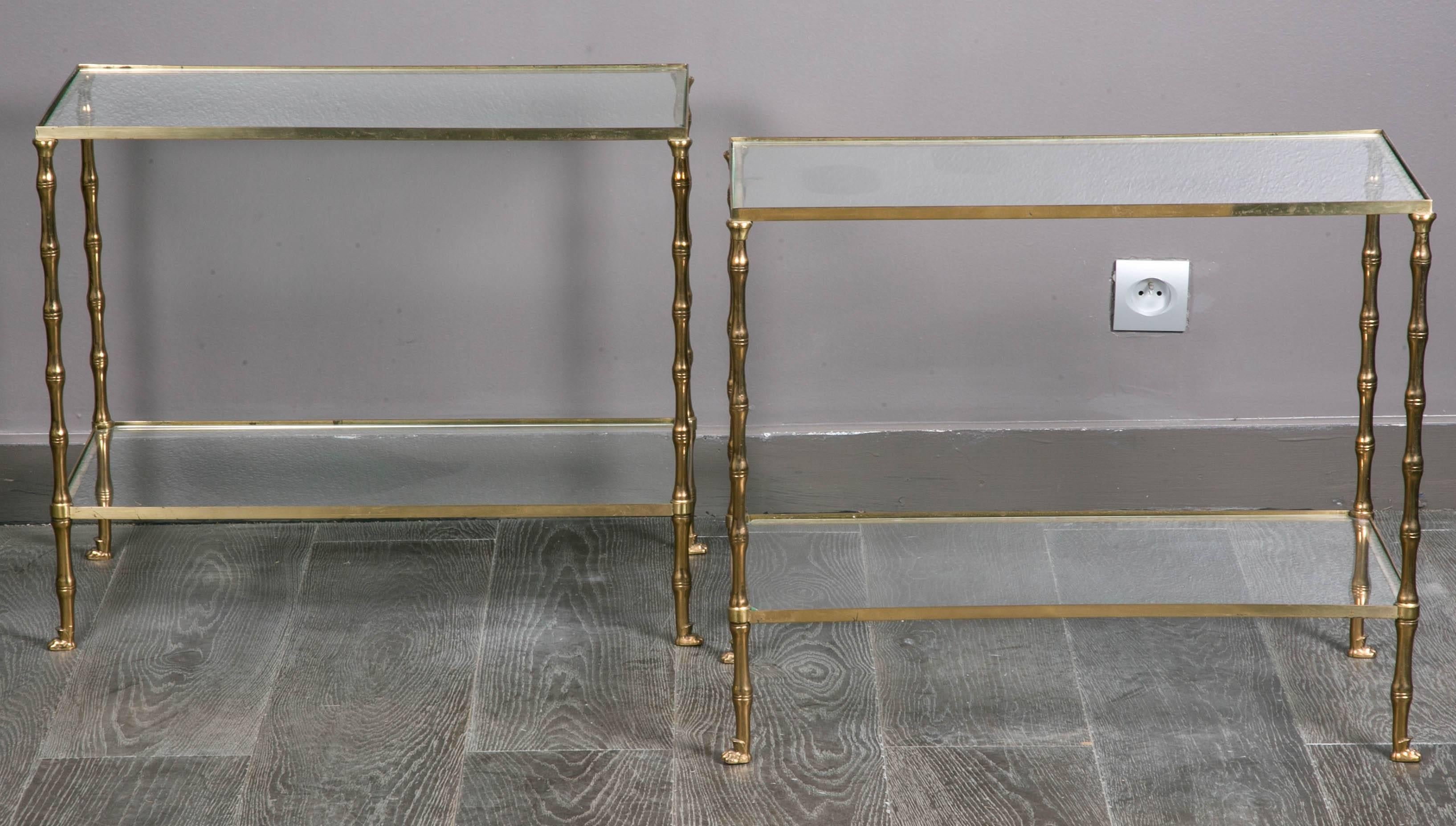 Elegant Pair of Side Tables by Jansen In Good Condition In Paris, FR