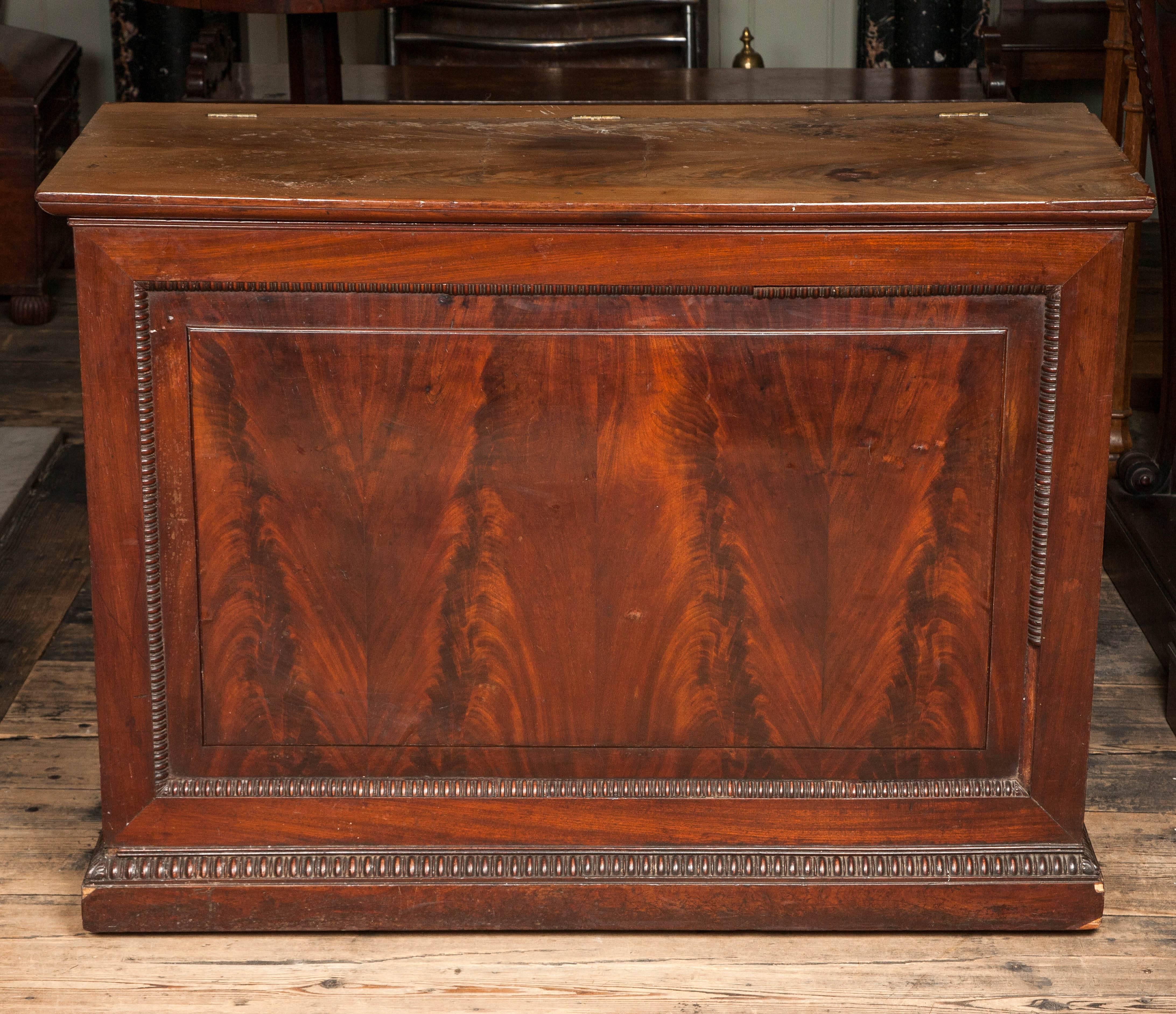 19th Century William IV Carved Oak Specimen Cabinet