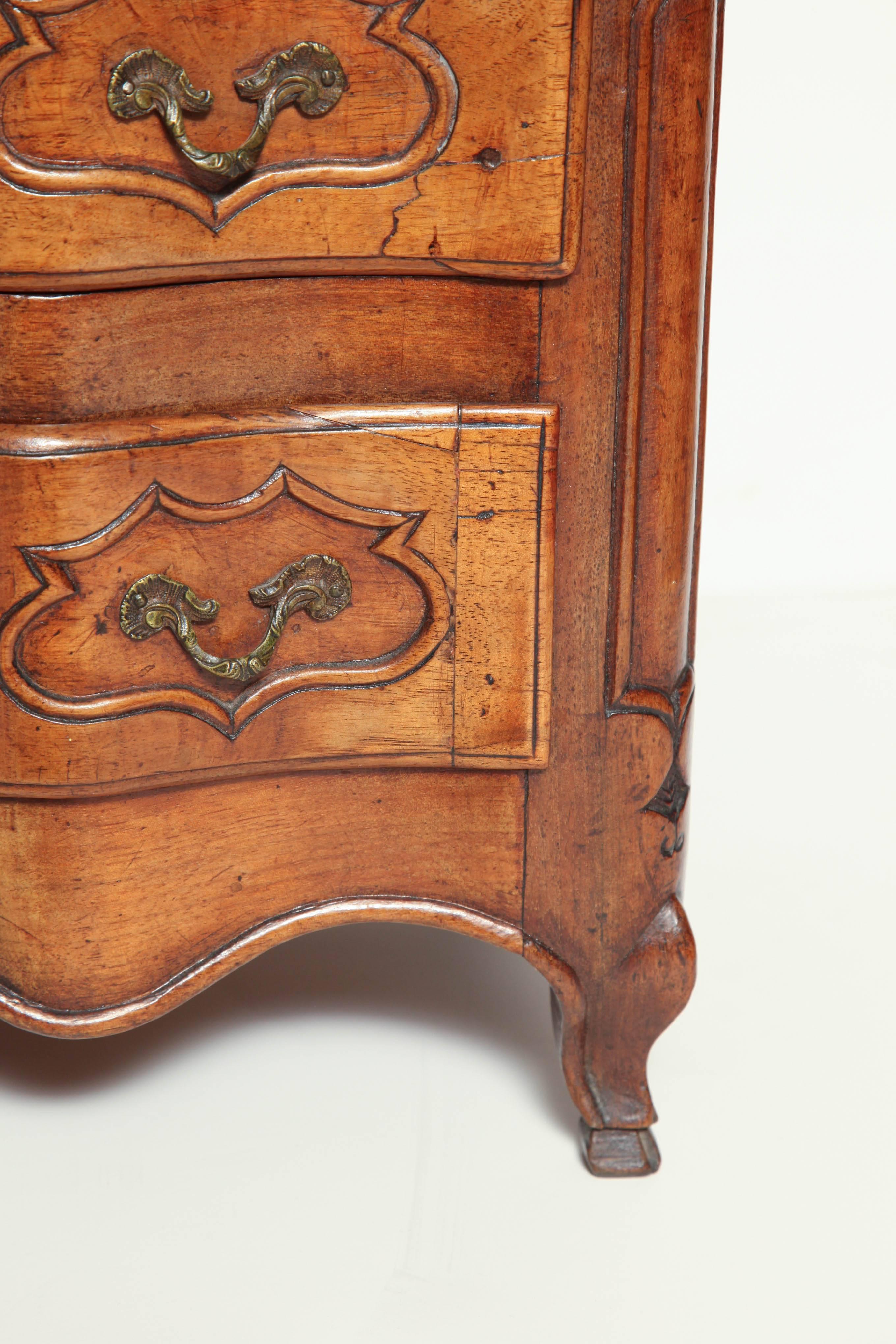 Late 18th Century French Provincial Walnut Miniature Commode