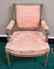 Pair of Louis XVI Style Fauteuils "Open Armchairs, " France, circa 1850