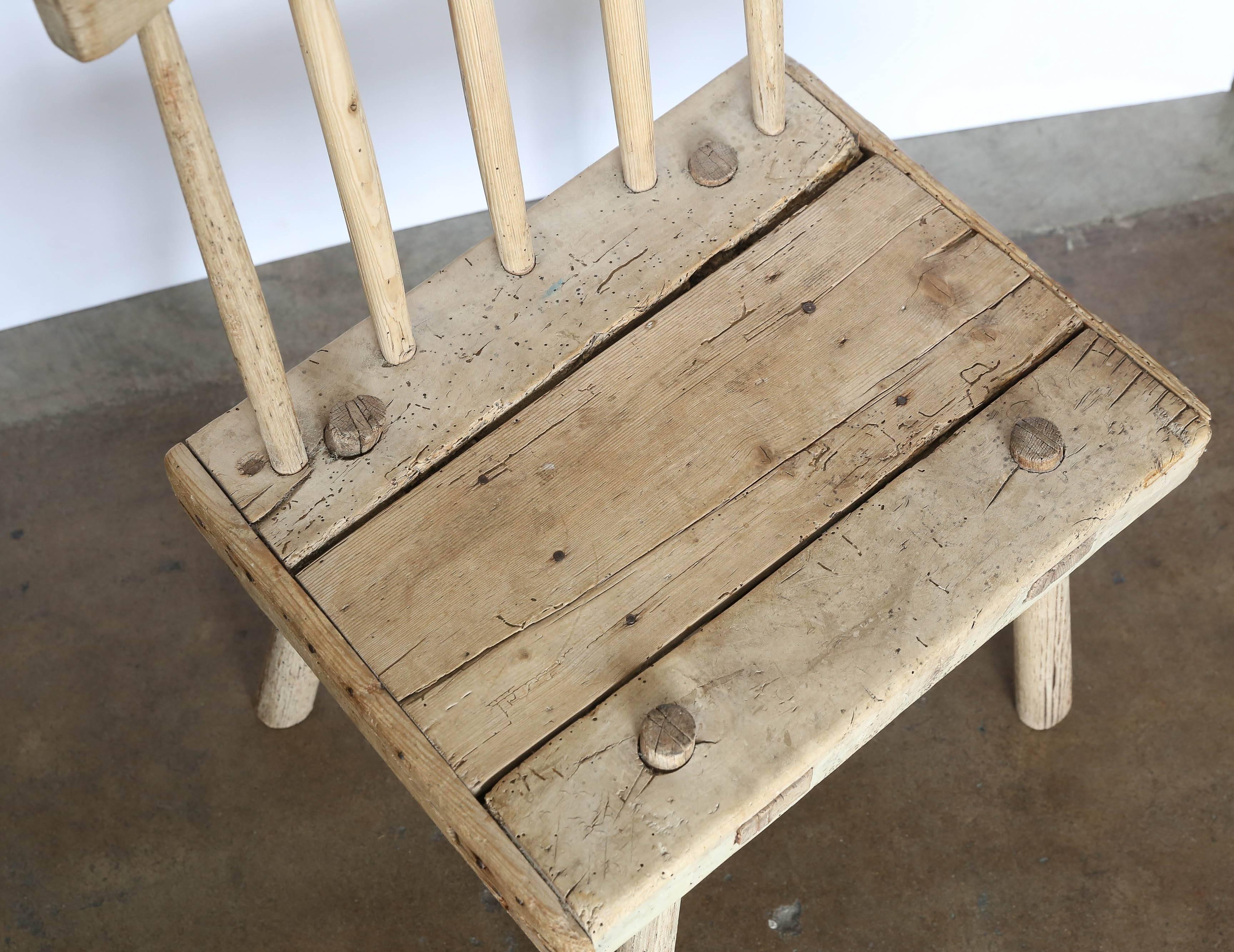 19th century Primitive hedge row stick chair, England, circa 1850.