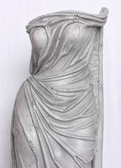 Scultura in alluminio Art Déco, intitolata "Tunica di Venere", Stati Uniti, anni '30-'40