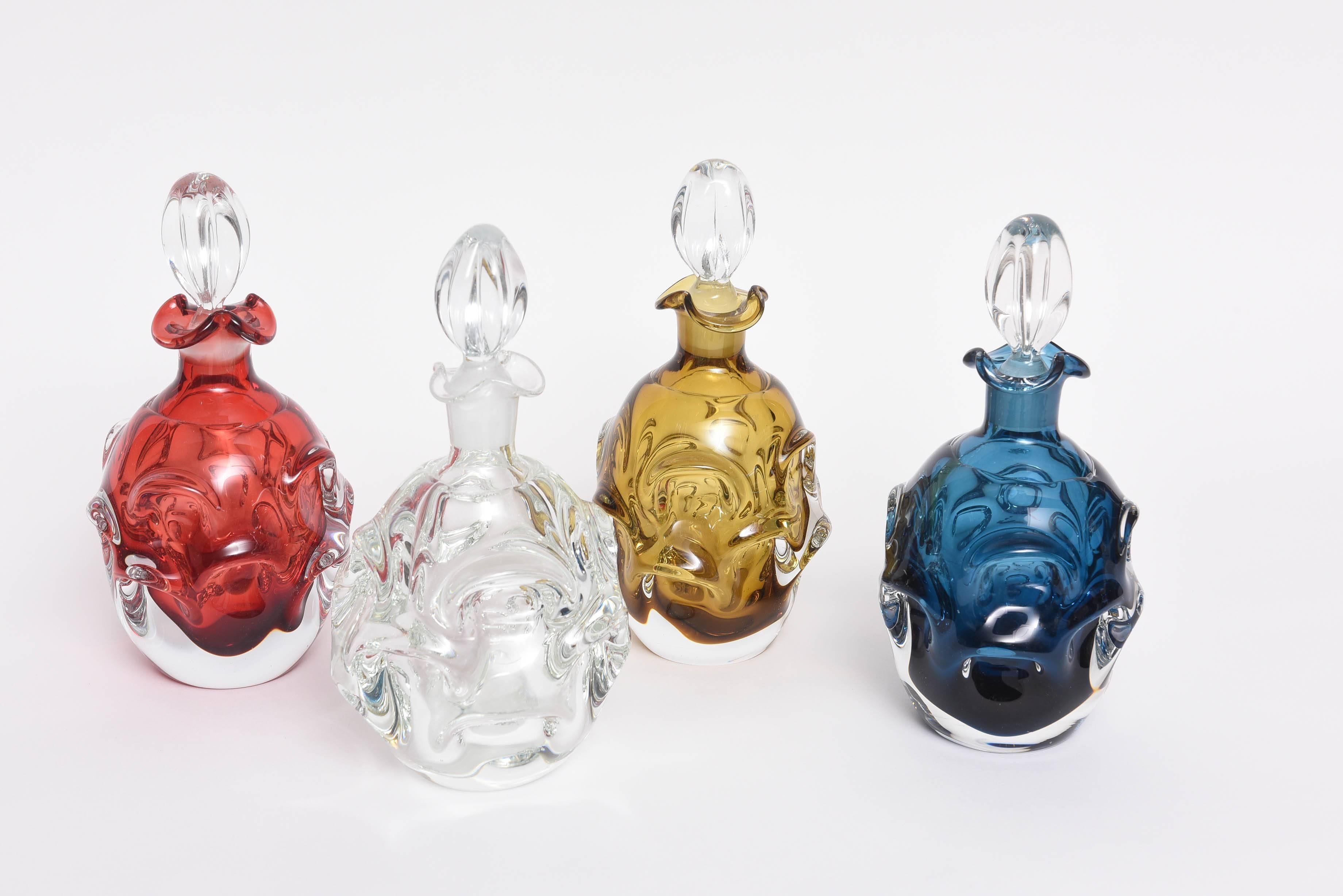 This amazing set of Murano glass liquor decanters were made in the 1960s.  The are in a very modern biomorphic form and make the ideal size for your specialty liquors.

Note:  At this time only the clear-colored decanter is available for purchase