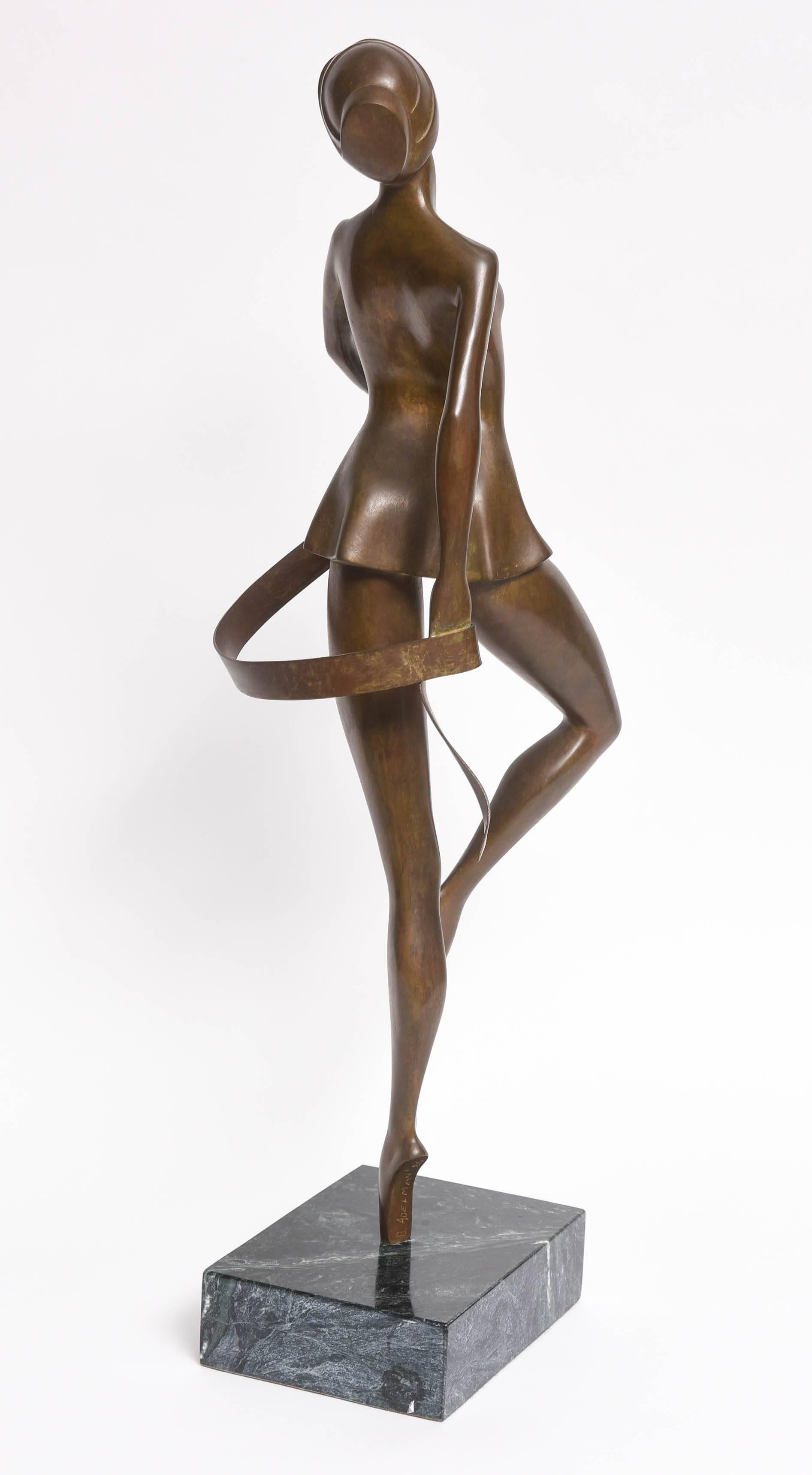 Bunny Adelman Bronze Sculpture Ballet Dancer In Good Condition For Sale In West Palm Beach, FL