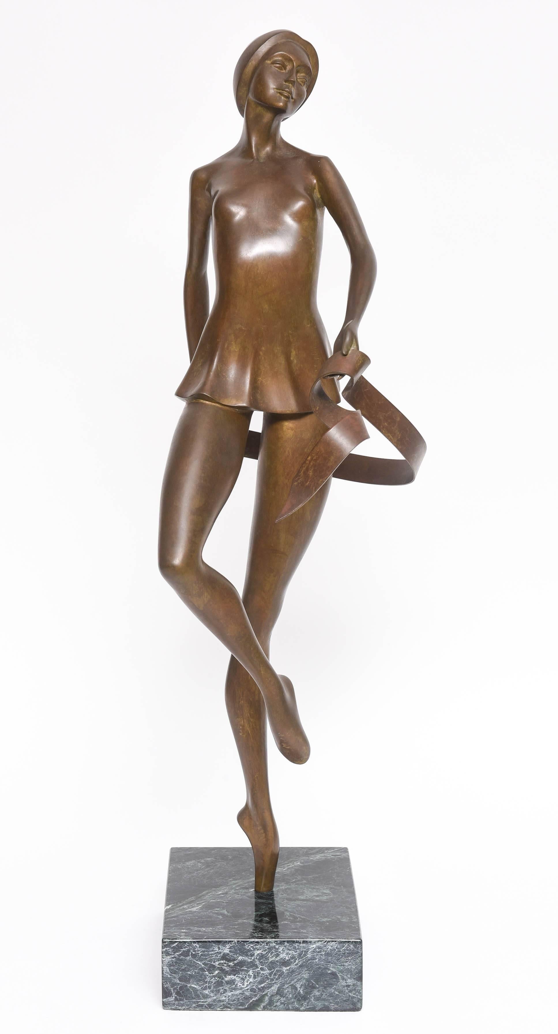 Bunny Adelman Bronze Sculpture Ballet Dancer For Sale 1