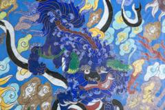 Large Chinese  Style Cloissonie Charger