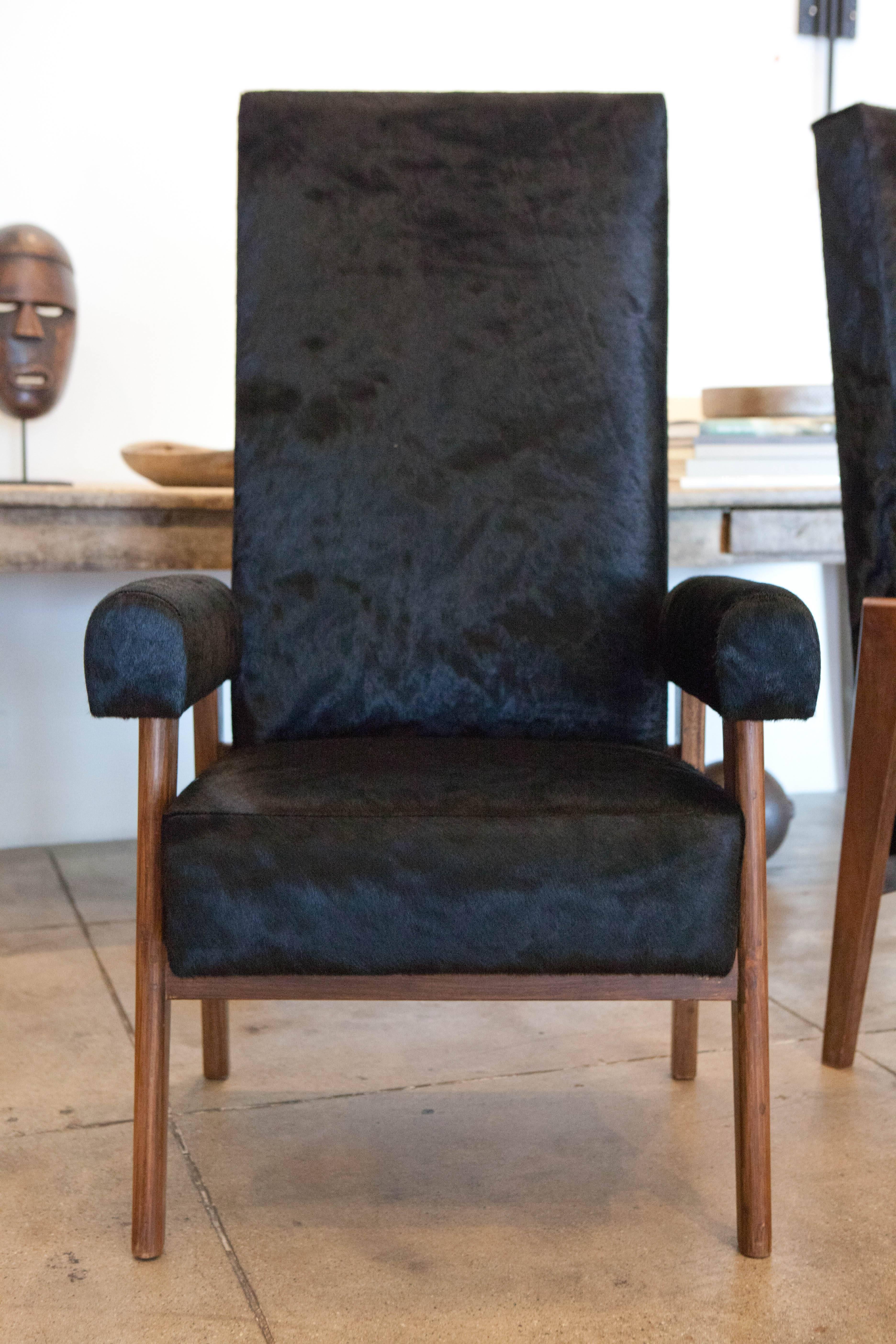 Mid-20th Century Pair of Pierre Jeanneret & Le Corbusier 'Judges' Chairs, France/India, 1955