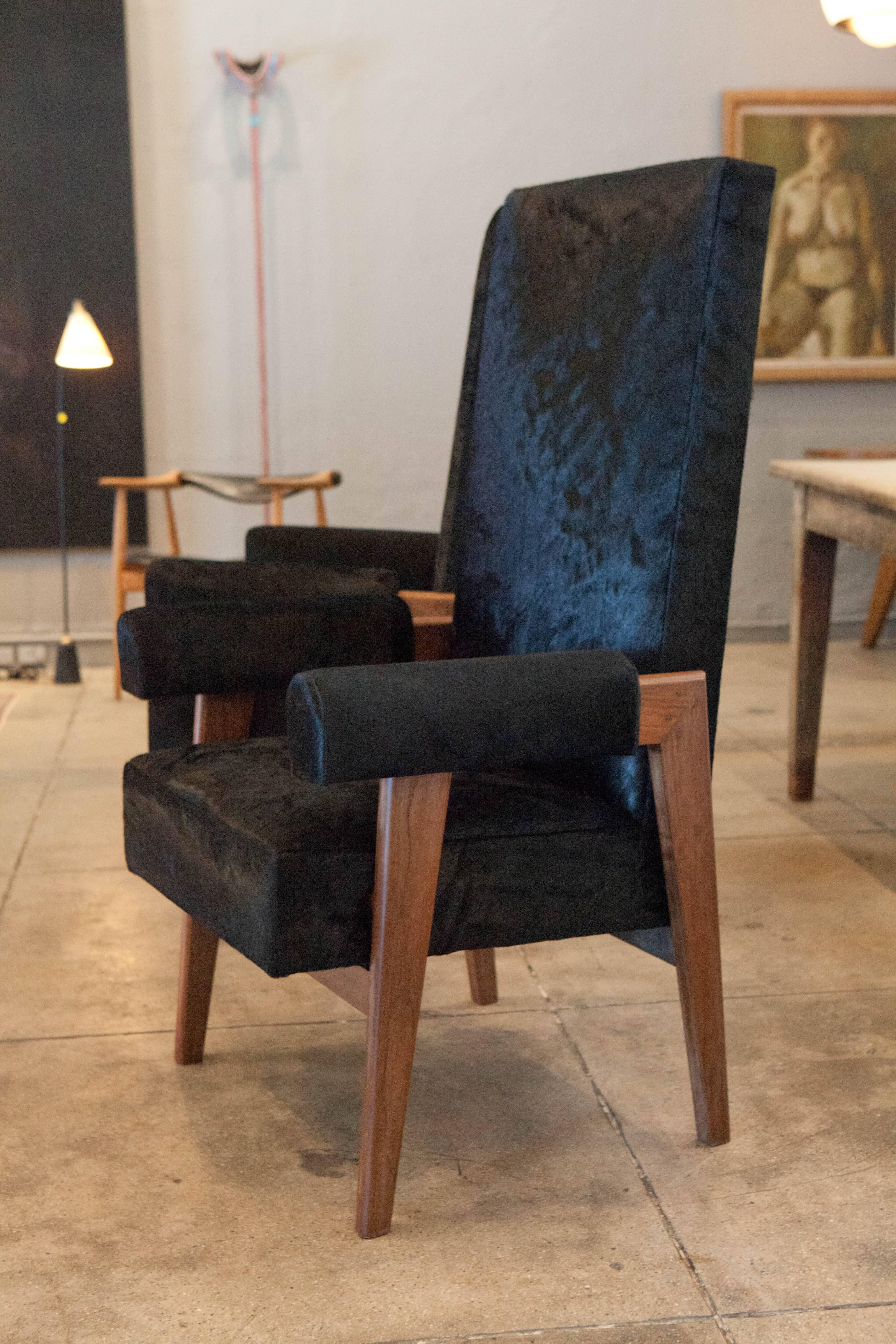 Pair of Pierre Jeanneret & Le Corbusier 'Judges' Chairs, France/India, 1955 1