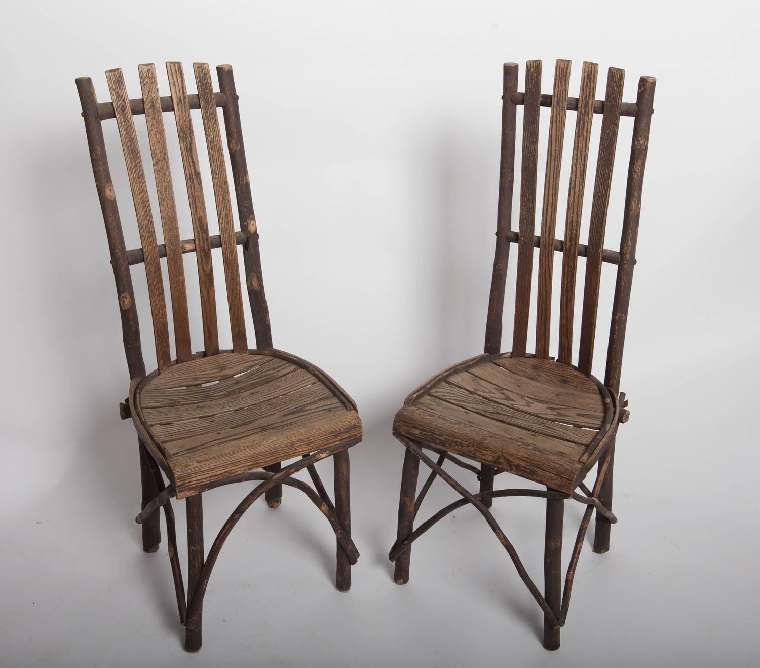 Antique Adirondack Old Hickory Table and Chairs For Sale at 1stdibs