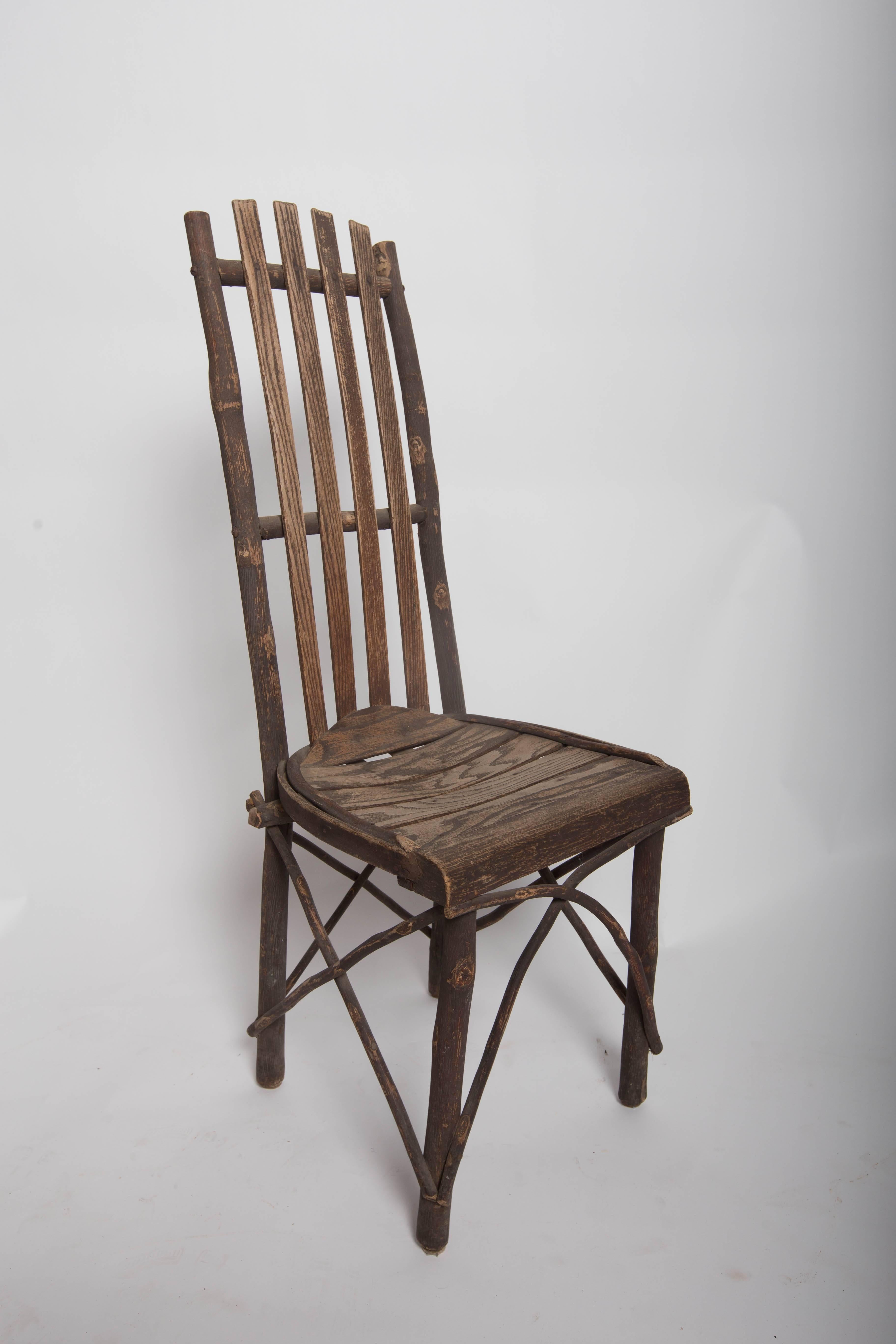 Antique Adirondack Old Hickory Table and Chairs For Sale 1