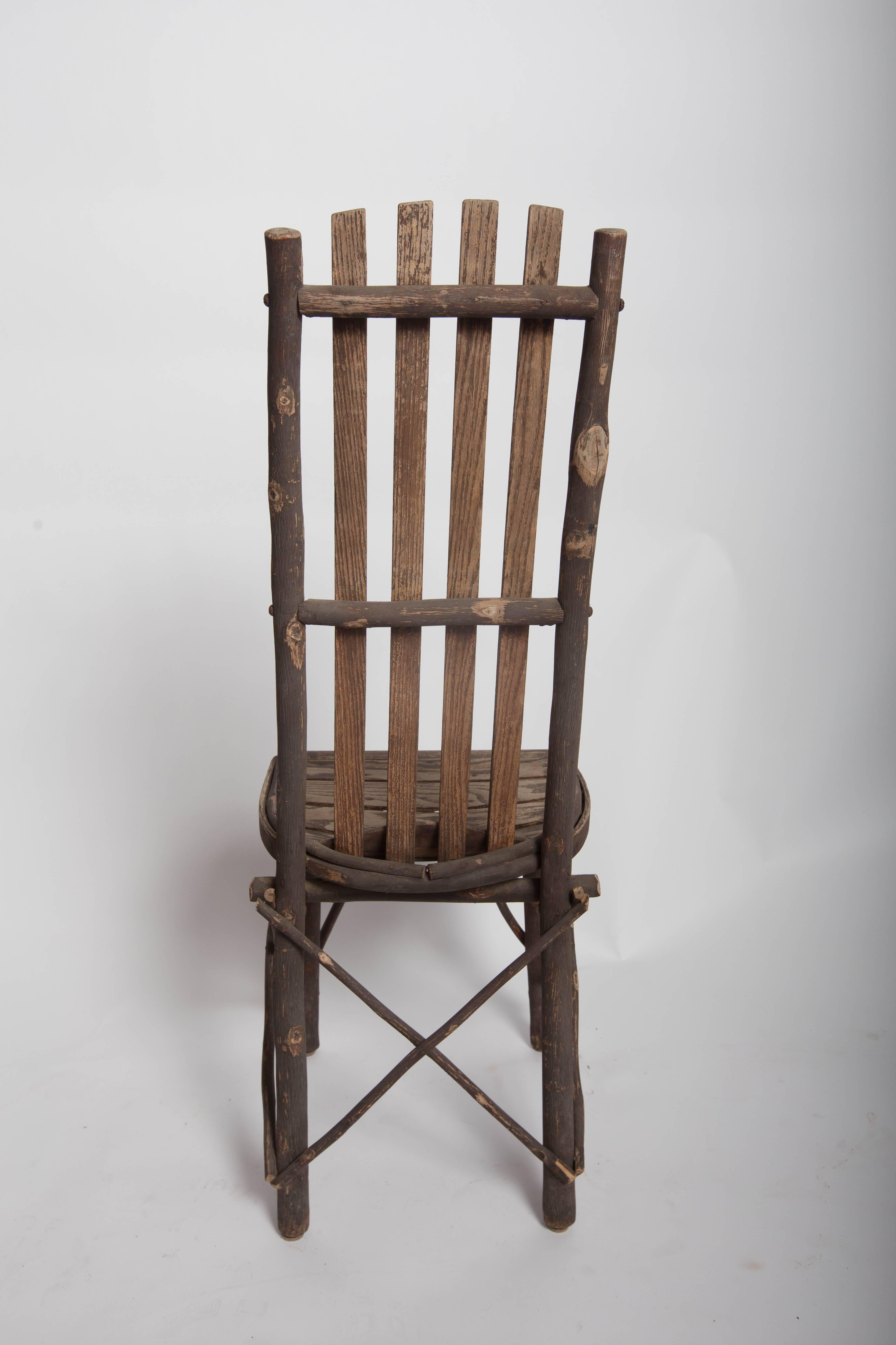 Antique Adirondack Old Hickory Table and Chairs For Sale 2