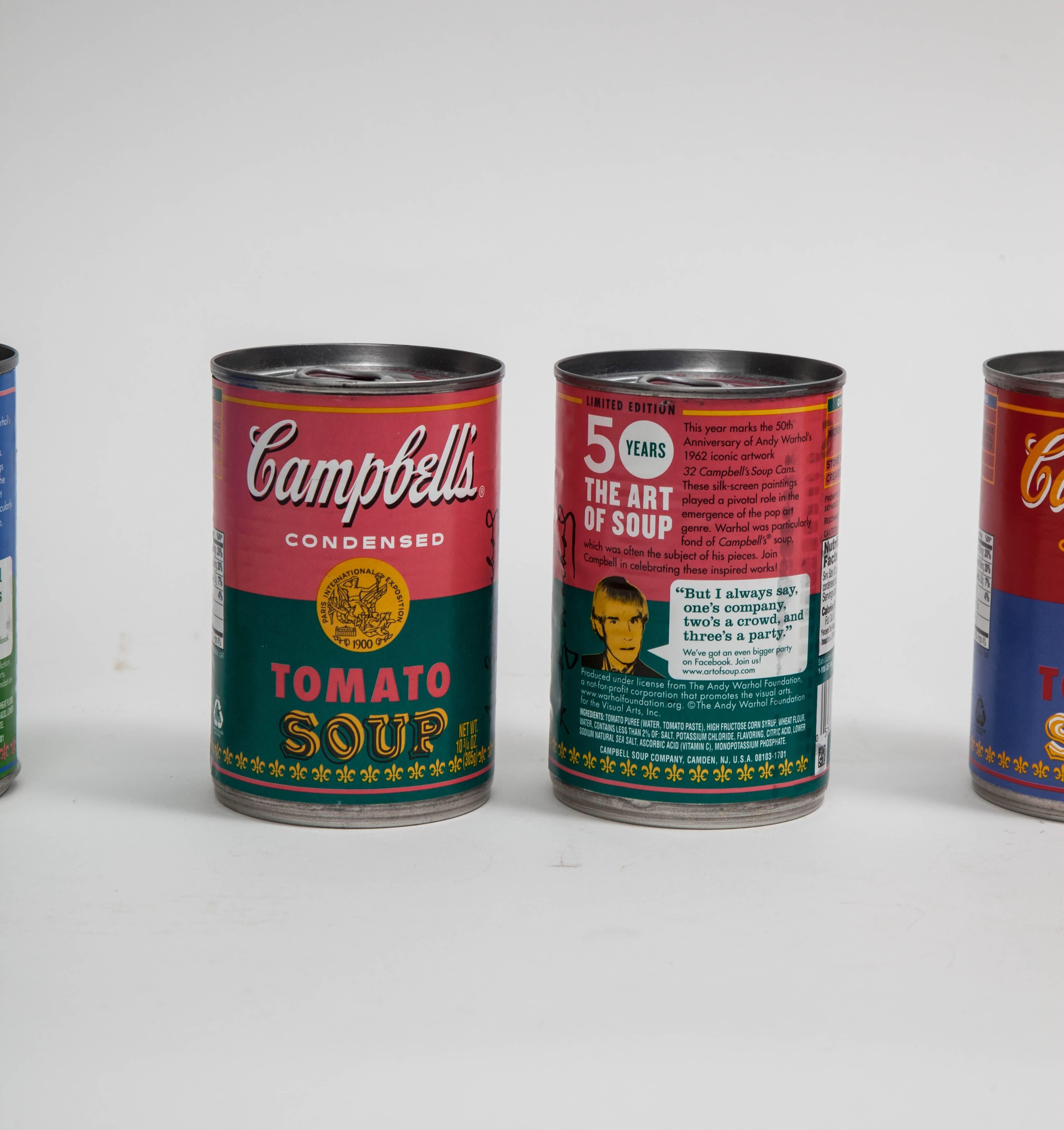 Andy Warhol Campbell's Soup Cans 50th Anniversary Limited Edition, USA 2012 In Excellent Condition In New York, NY
