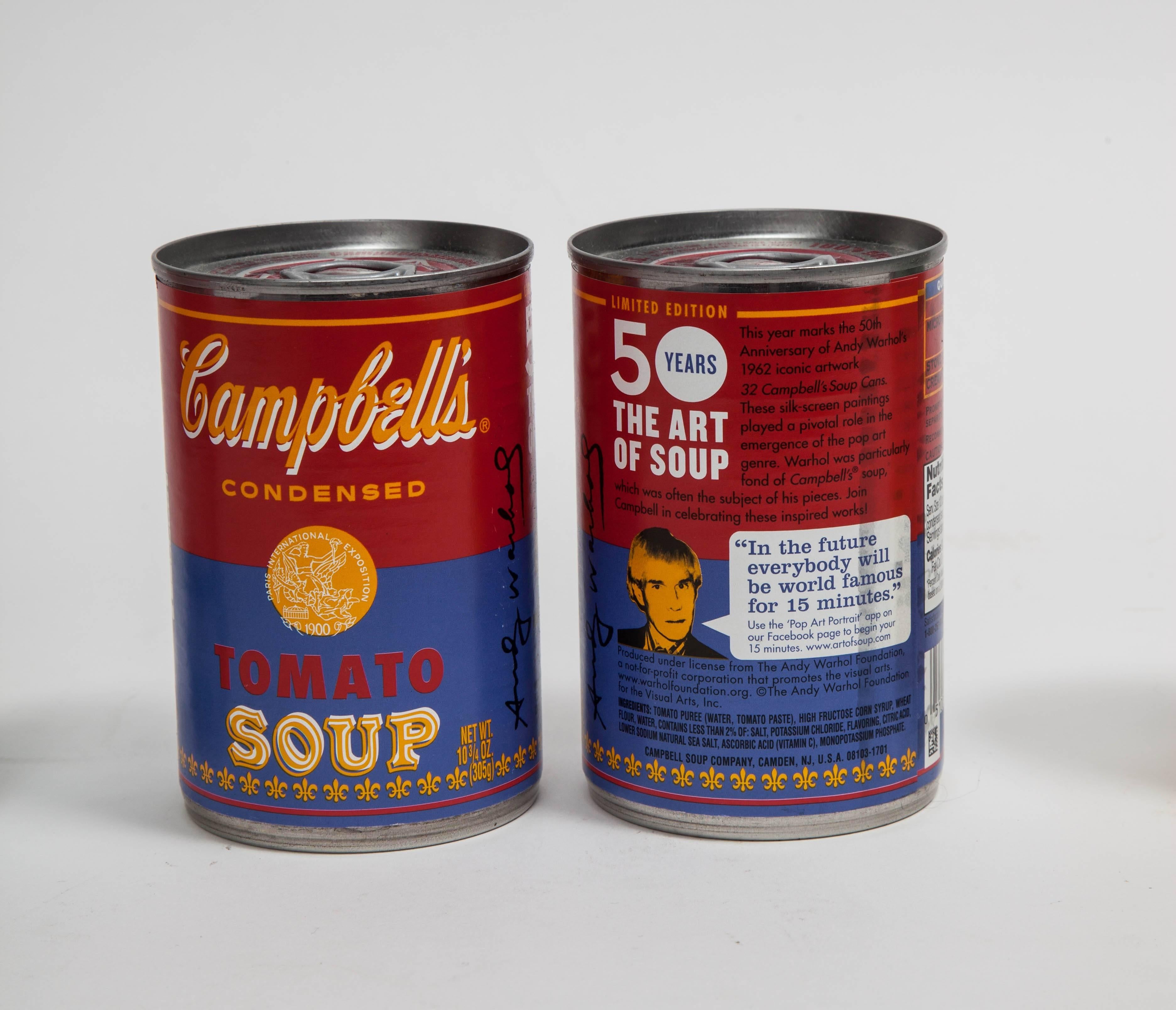 Contemporary Andy Warhol Campbell's Soup Cans 50th Anniversary Limited Edition, USA 2012