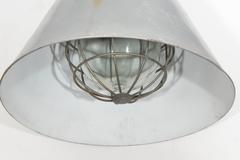 European Industrial Pendant with Cage and Glass
