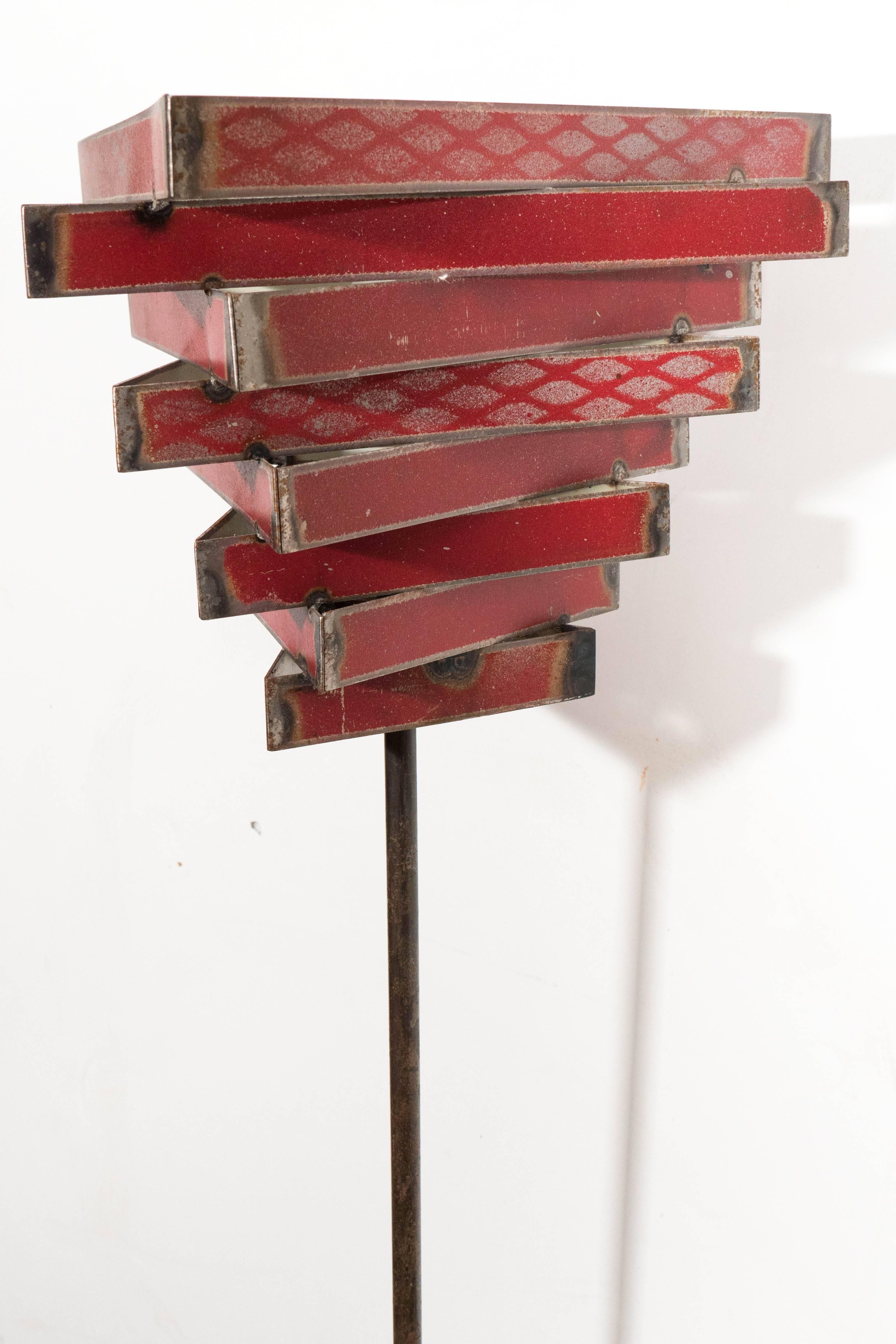 20th Century Inverted Pyramid Light  For Sale